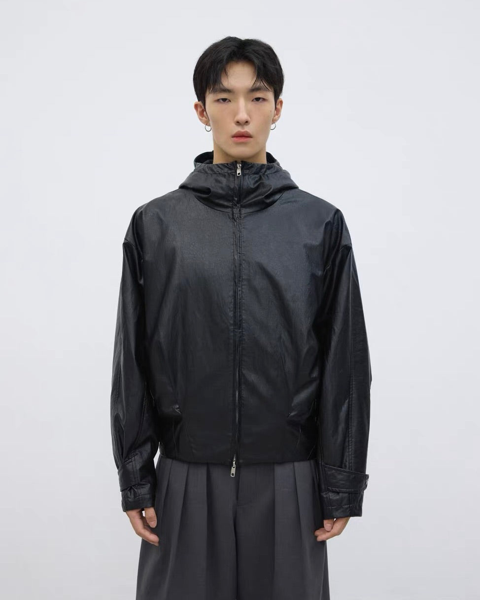Yausye Zip-up Hooded Blouson koku0027