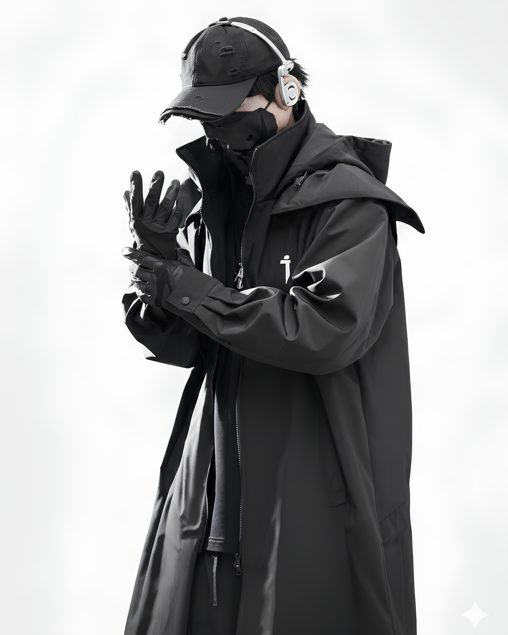 Architected Hooded Long Coat koku0135