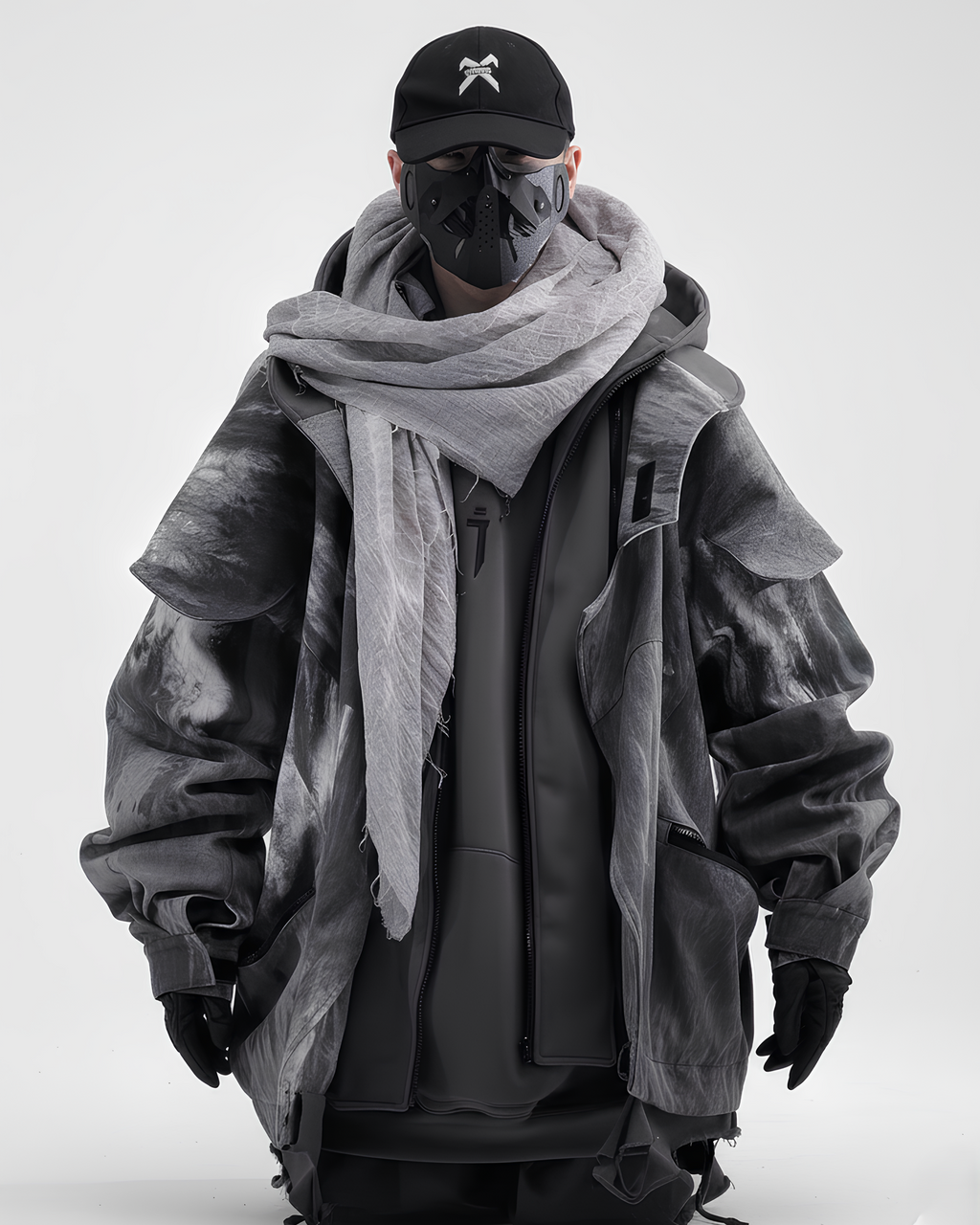 Modular Hooded Layer Jacket  koku0136