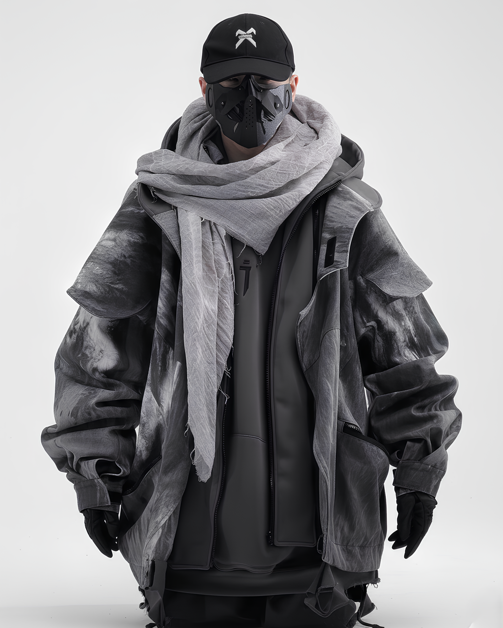 Modular Hooded Layer Jacket  koku0136