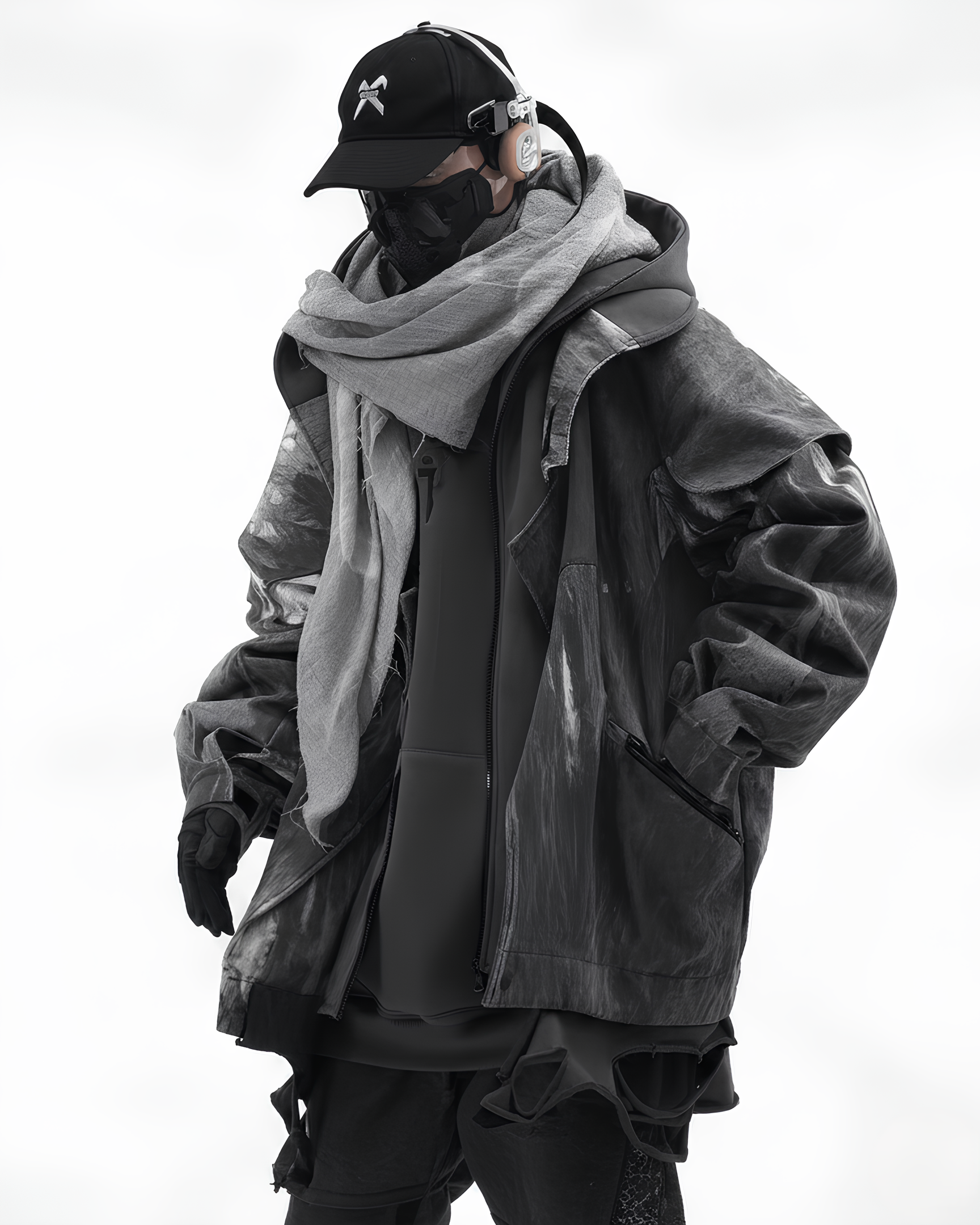 Modular Hooded Layer Jacket  koku0136