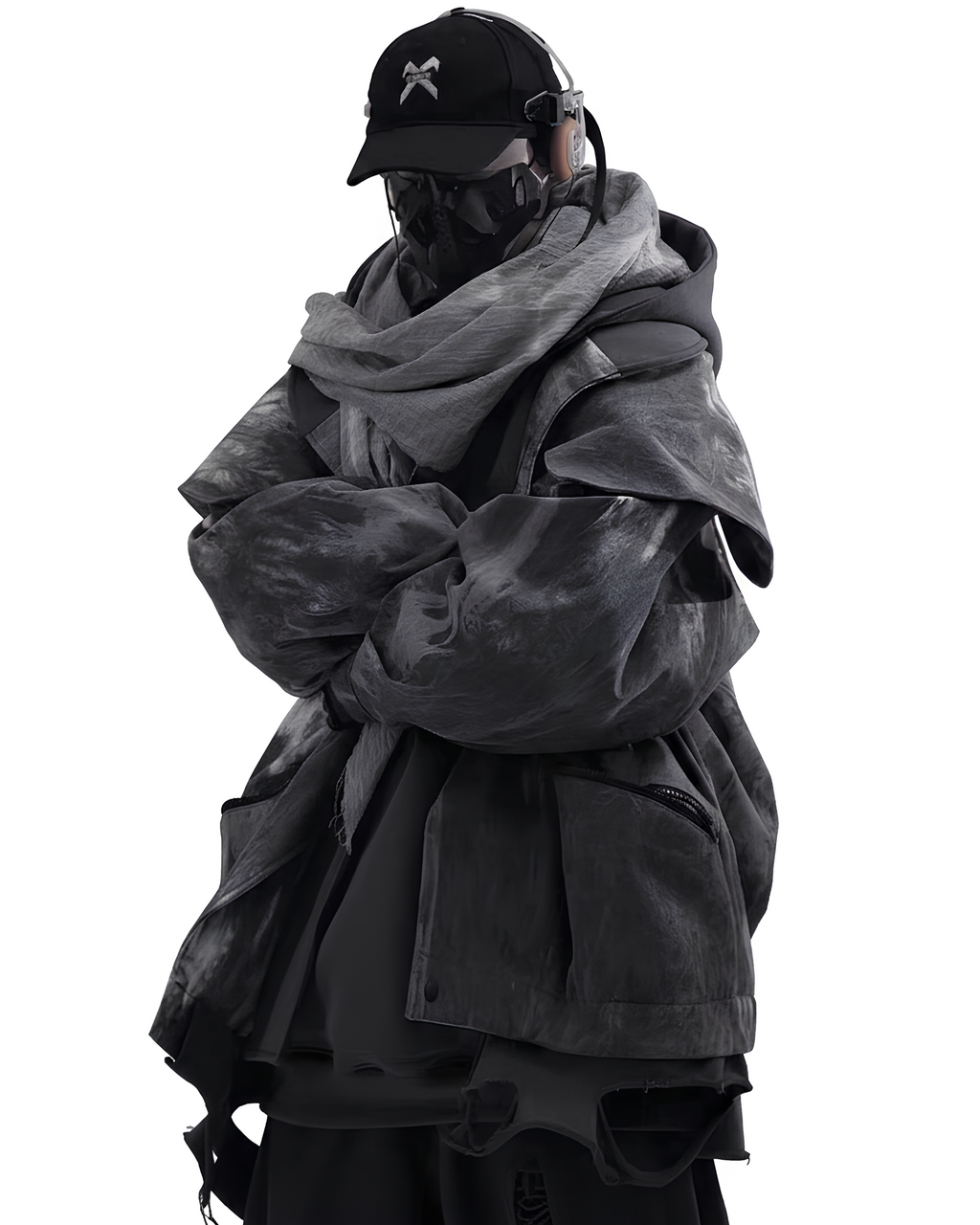 Modular Hooded Layer Jacket  koku0136