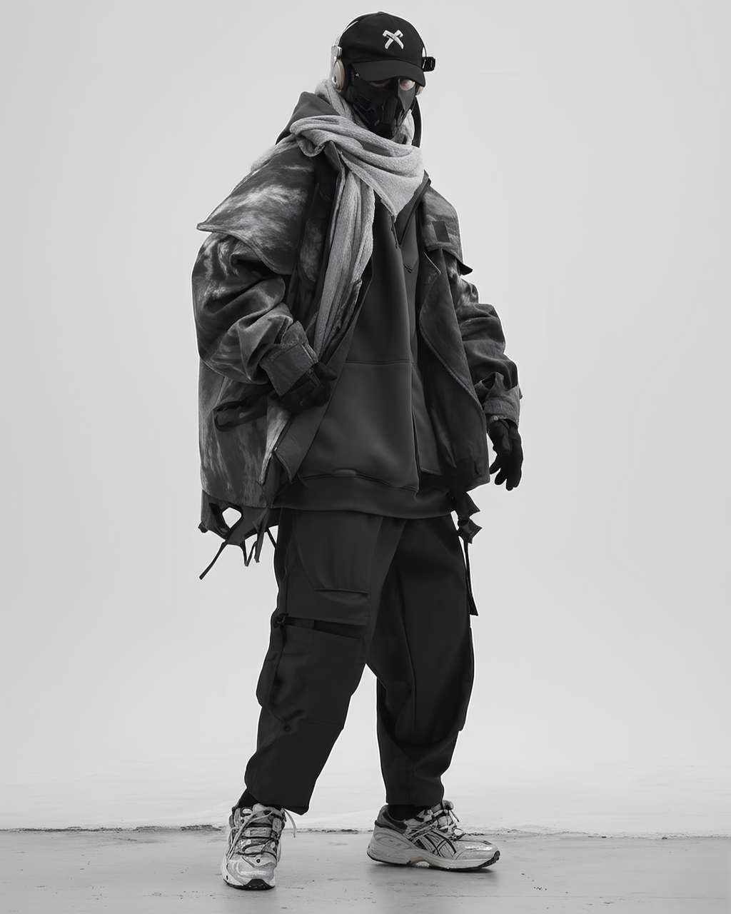 Modular Hooded Layer Jacket  koku0136