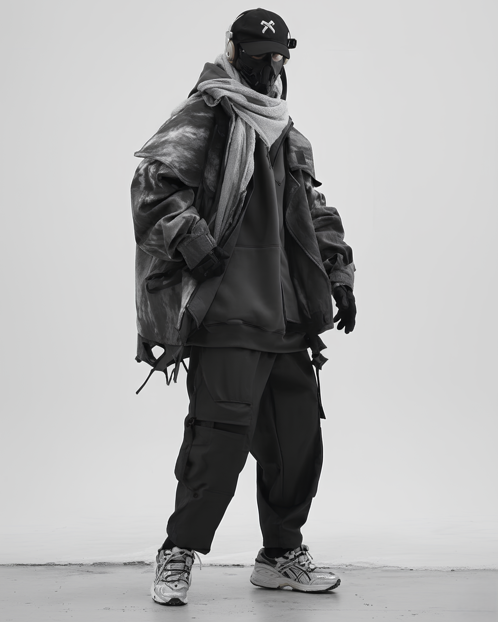 Modular Hooded Layer Jacket  koku0136