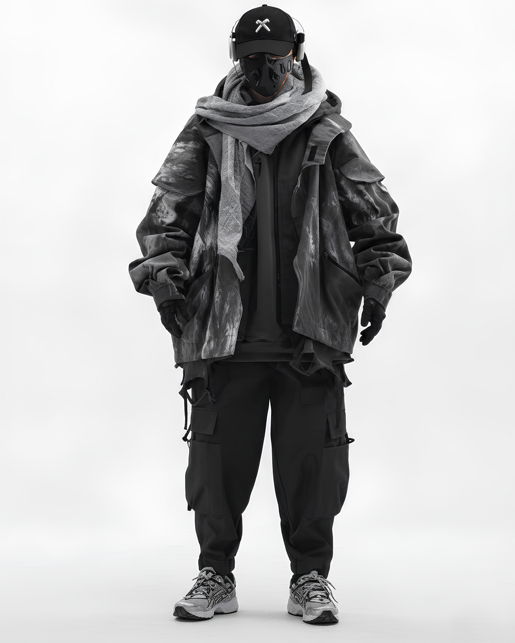 Modular Hooded Layer Jacket  koku0136