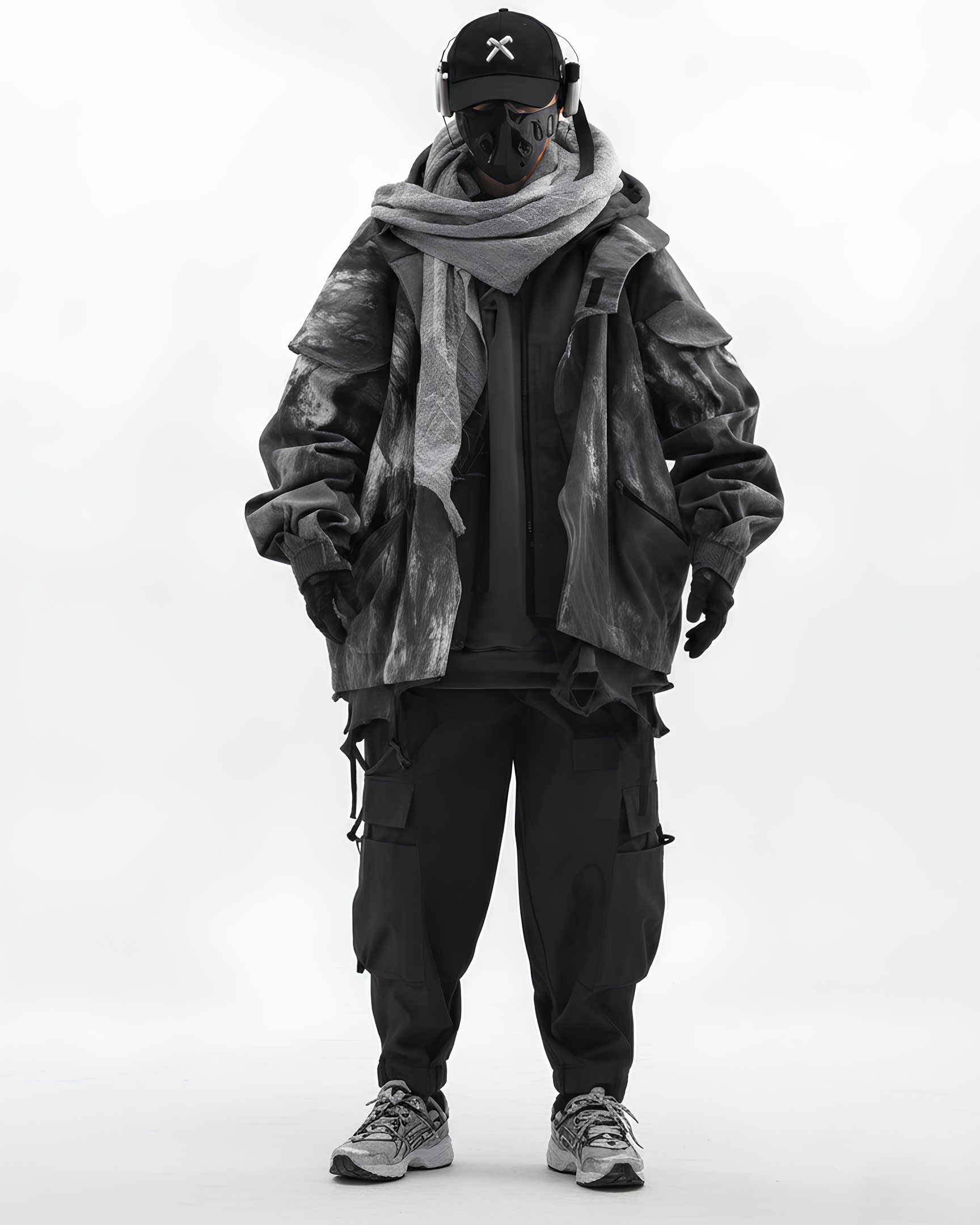 Modular Hooded Layer Jacket  koku0136