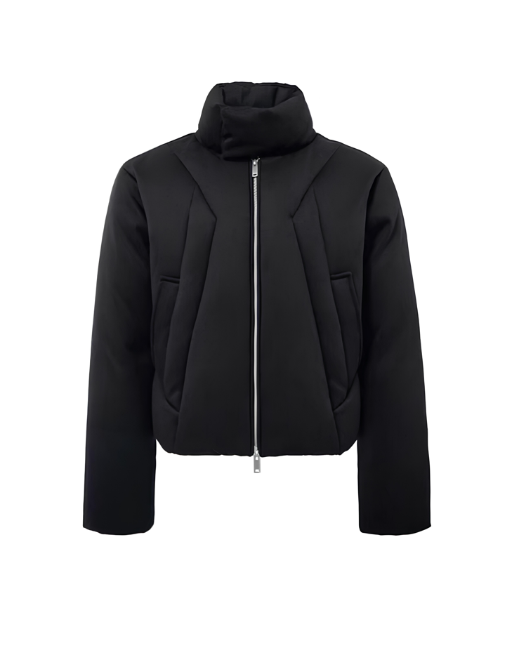 Structured High-Neck Quilted Down Jacket koku0122