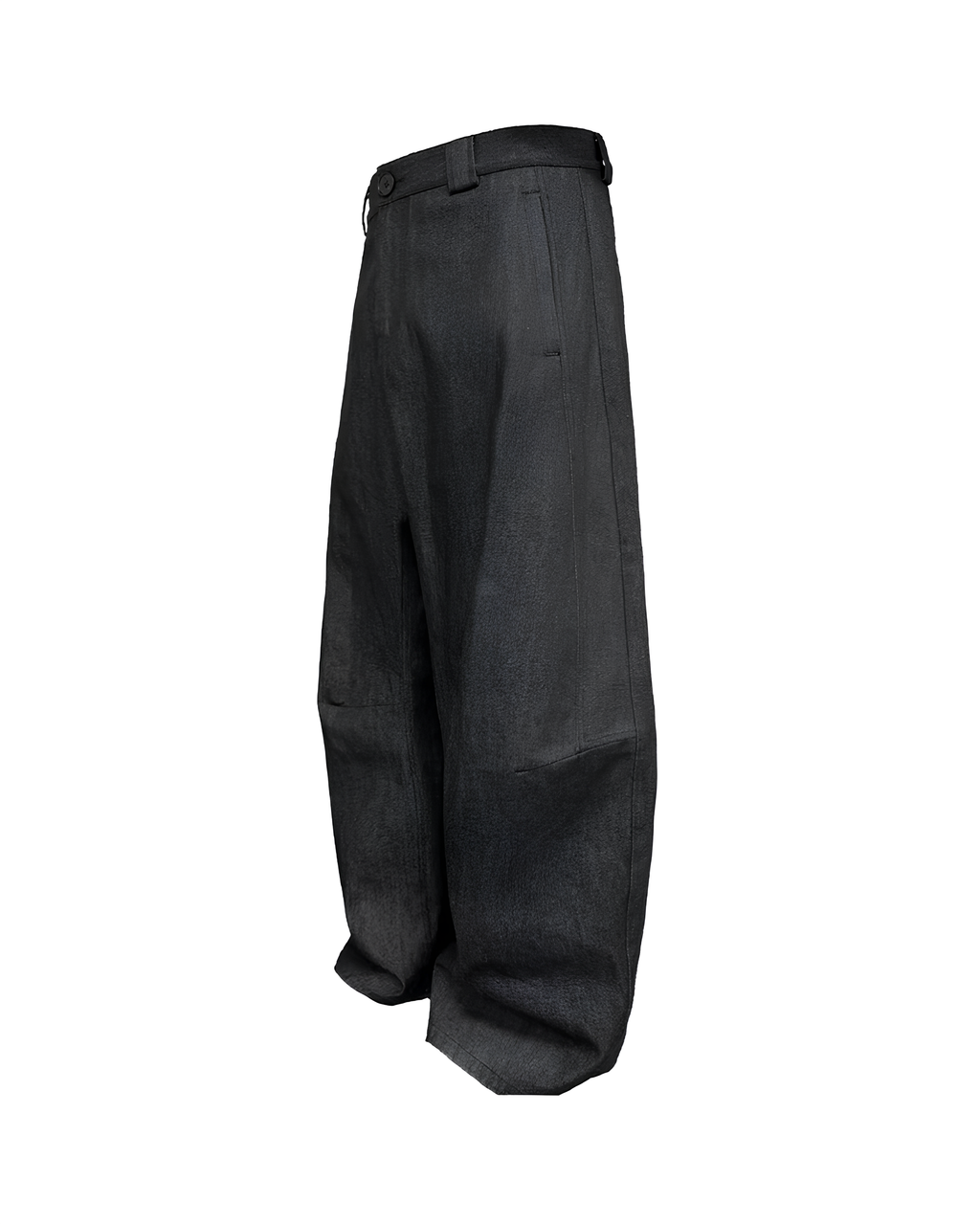 Wide Curved Denim Pants koku0137
