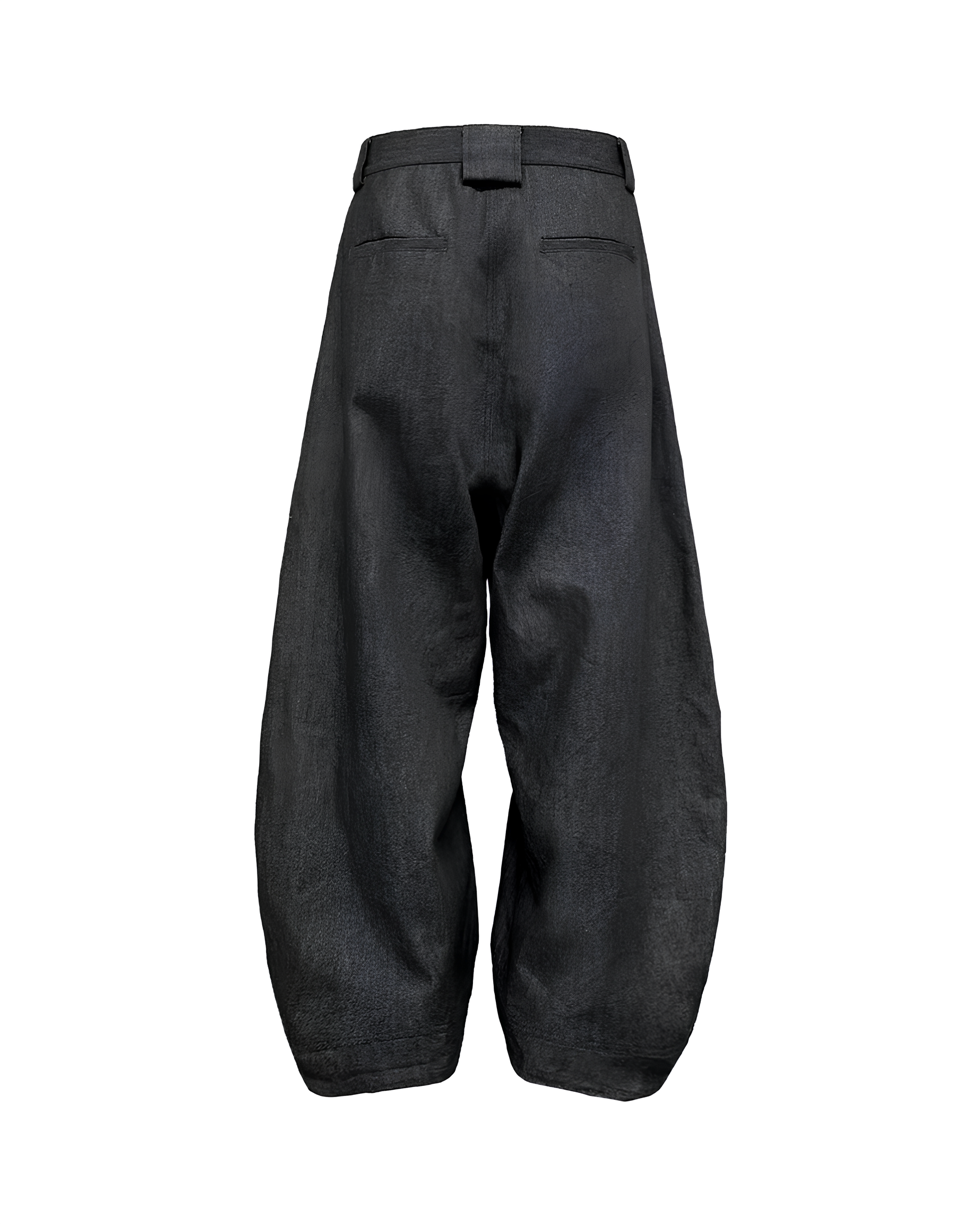 Wide Curved Denim Pants koku0137