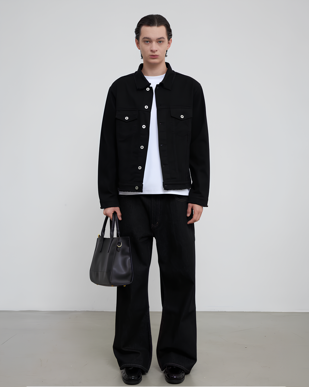 Black Denim Jacket koku0138