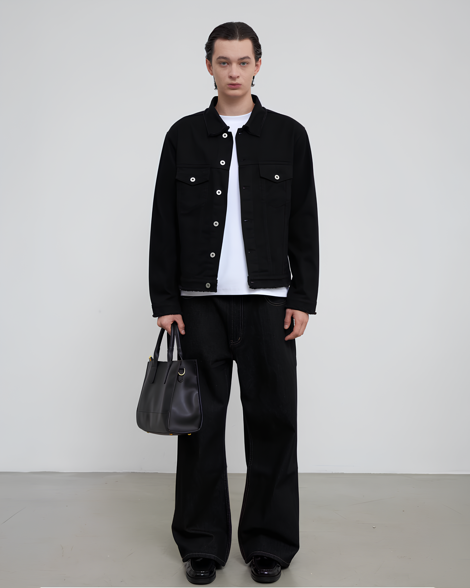 Black Denim Jacket koku0138