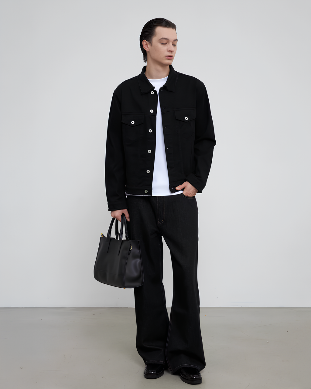 Black Denim Jacket koku0138