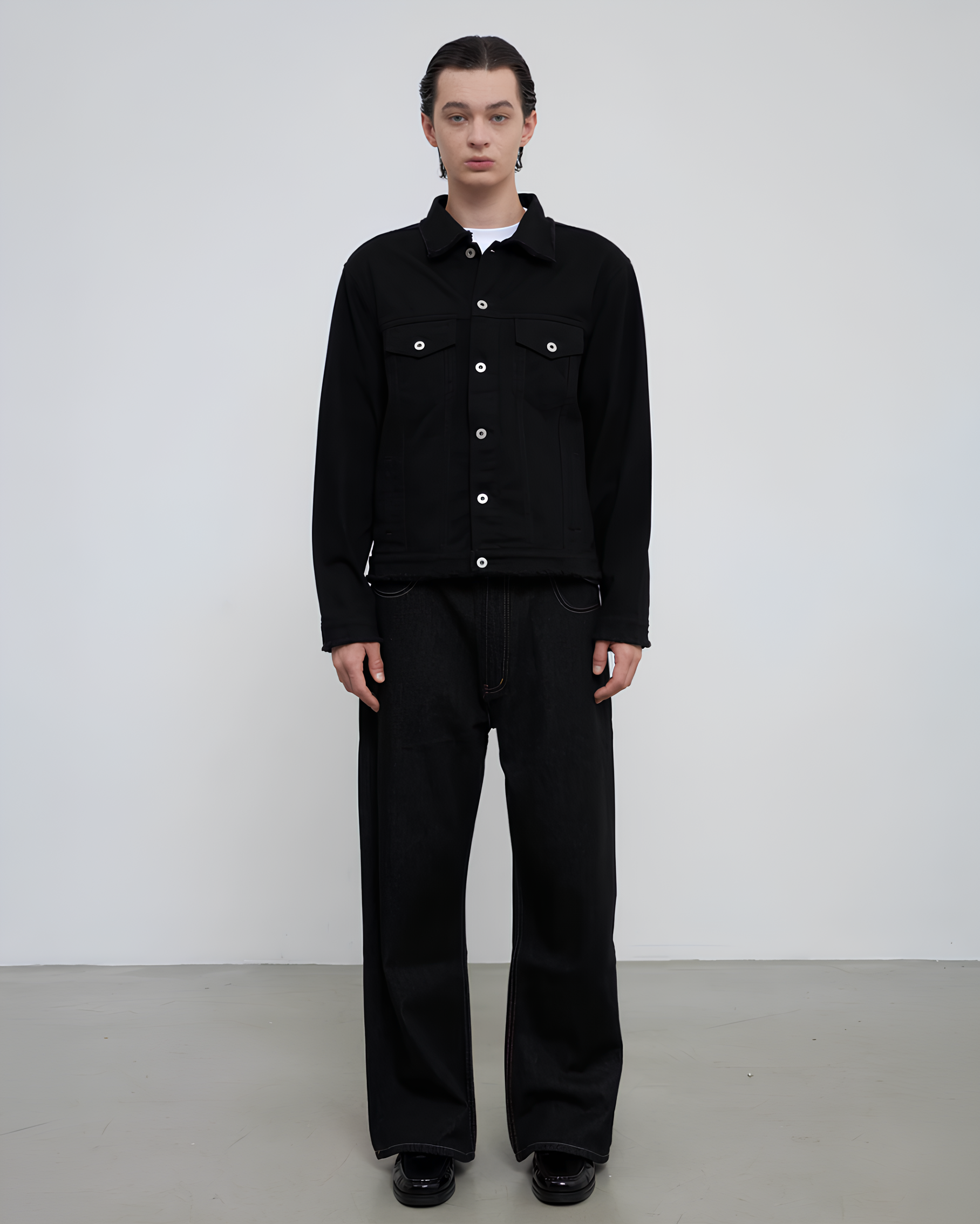 Black Denim Jacket koku0138