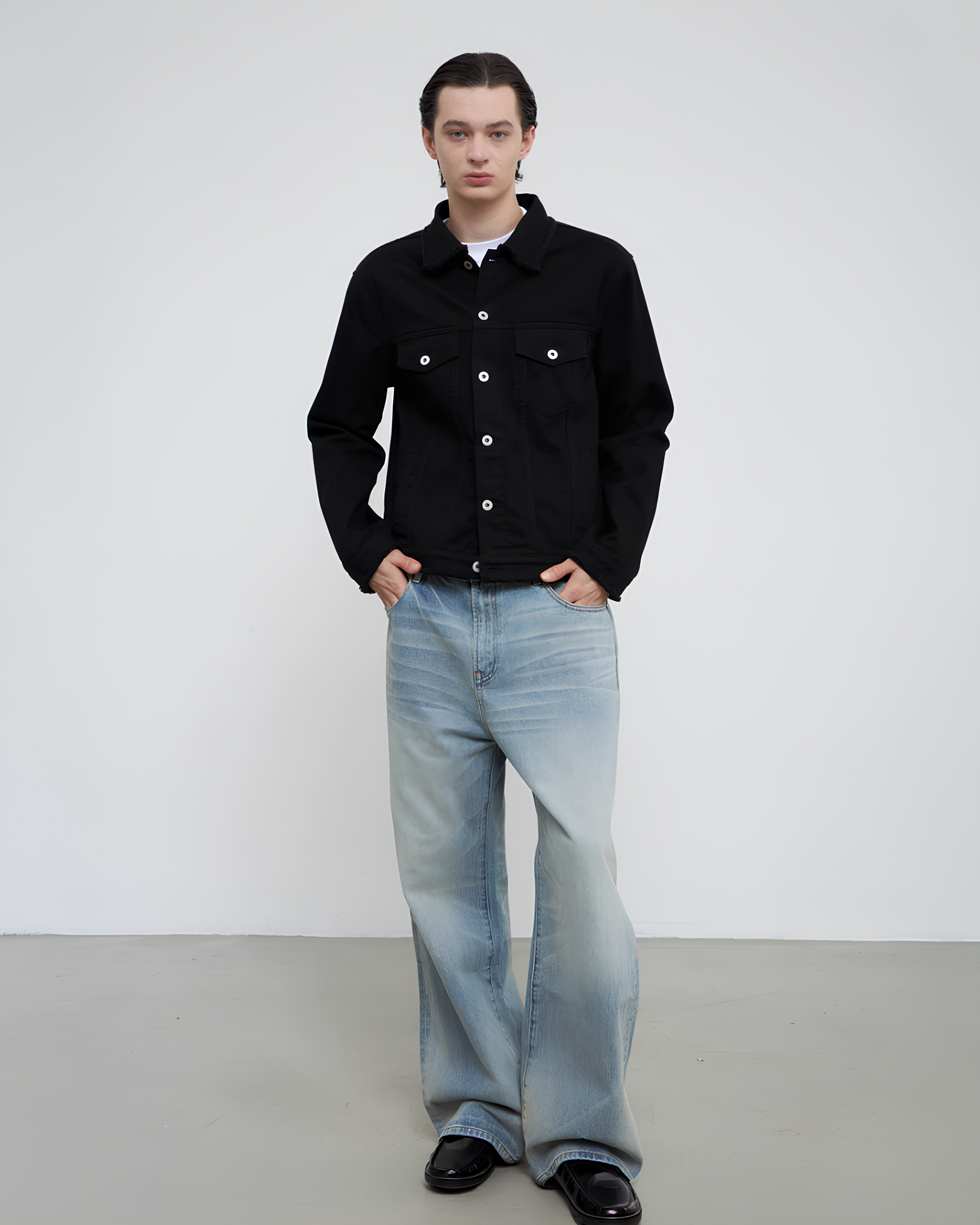Black Denim Jacket koku0138