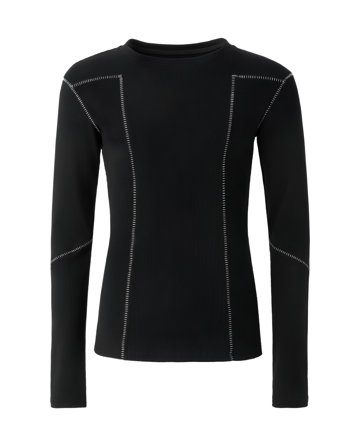 Slim Fit Stitched Long Sleeve T-Shirt koku0141
