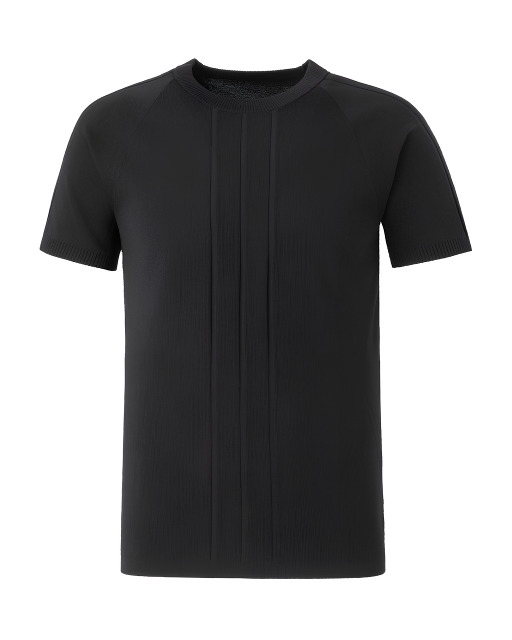 Vertical Rib Knit T-Shirt koku0143