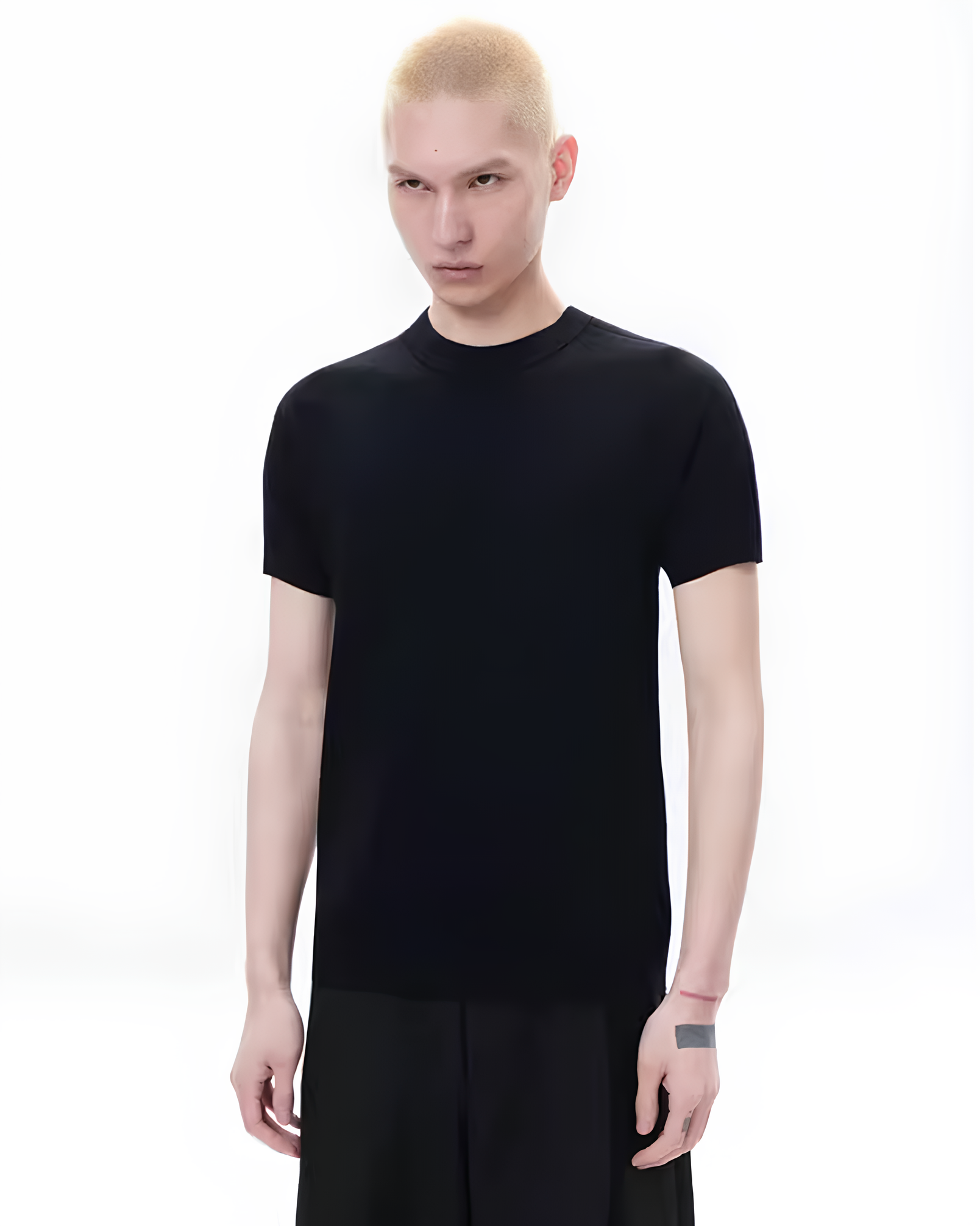 Vertical Rib Knit T-Shirt koku0143