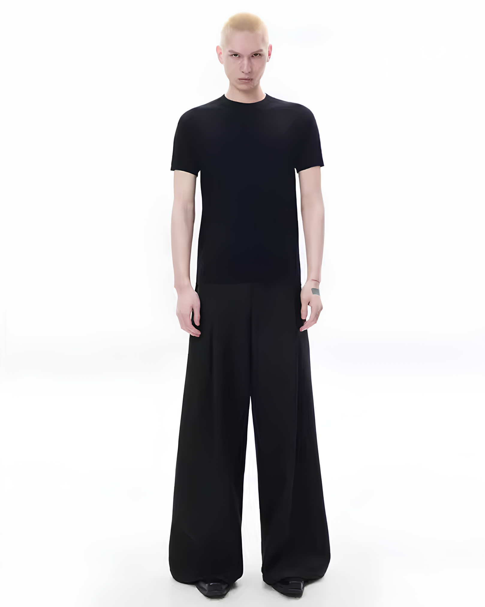 Vertical Rib Knit T-Shirt koku0143