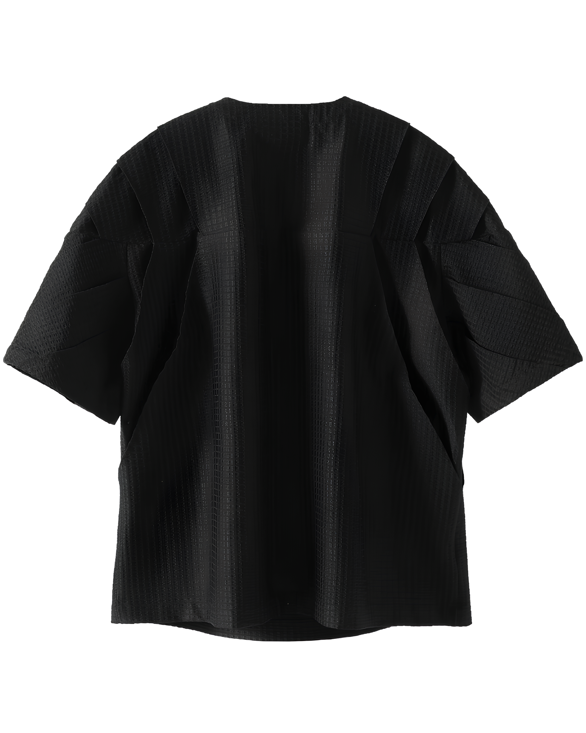 Textured Asymmetric Neck Tee koku0145