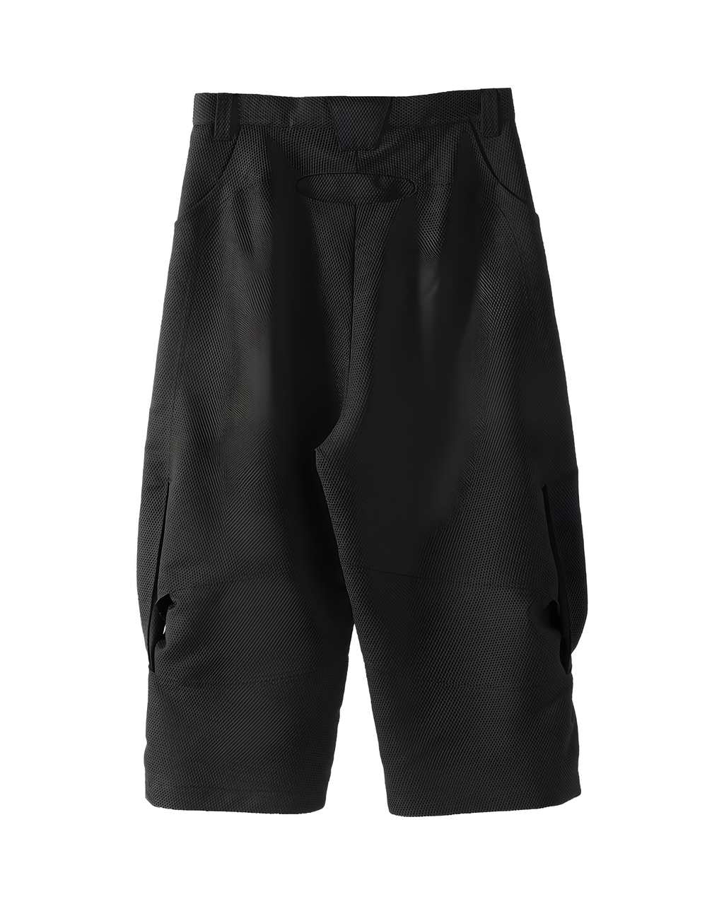 Curved Panel Cropped Shorts koku0148