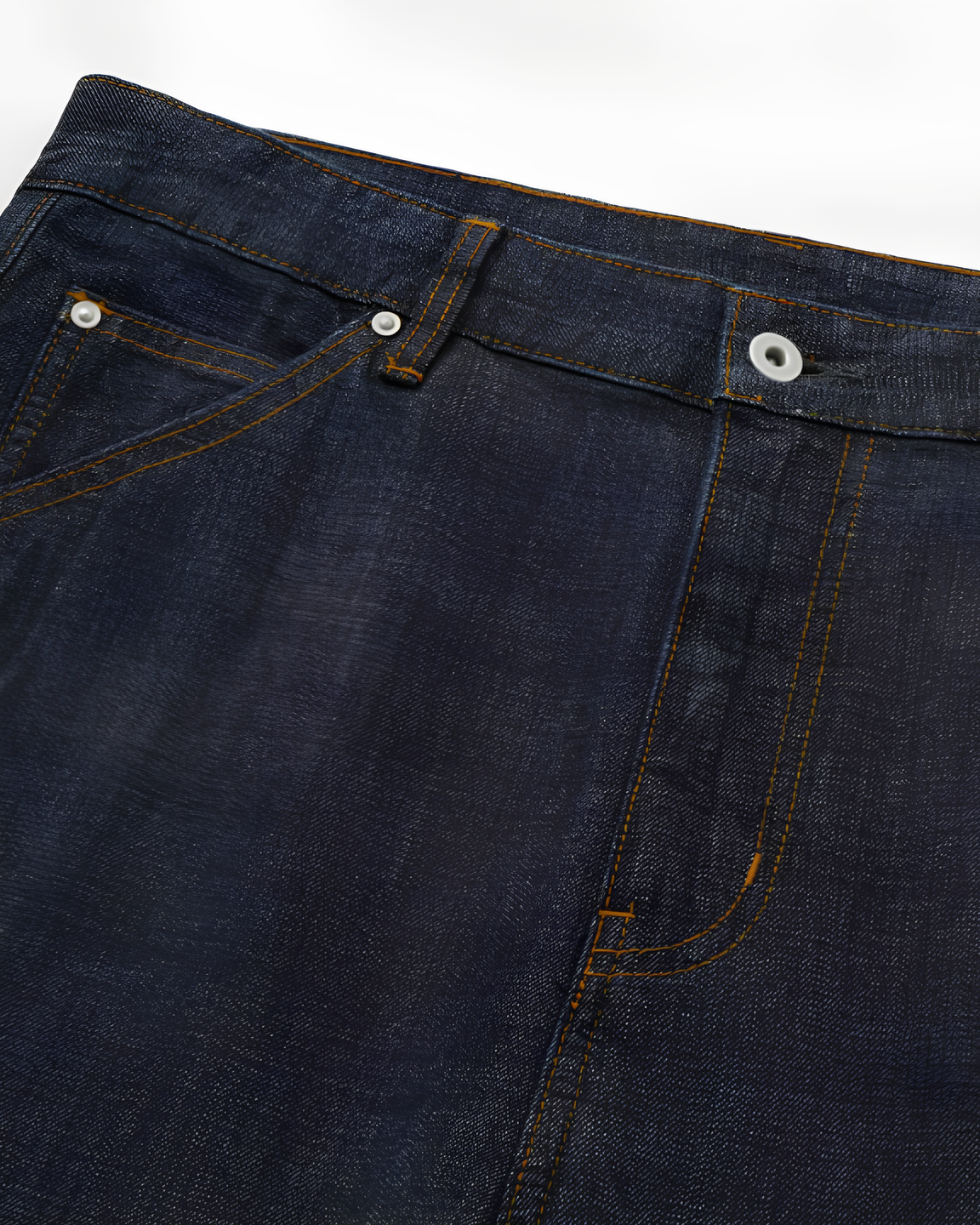 13oz Loose Straight-Leg Denim Pants koku0150
