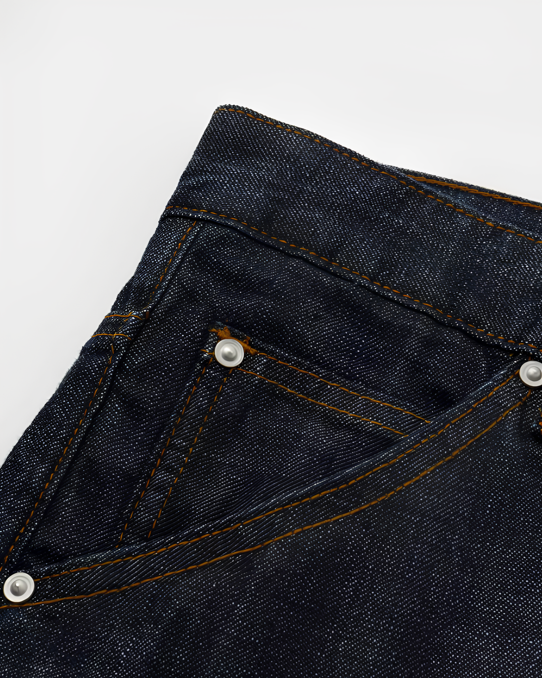 13oz Loose Straight-Leg Denim Pants koku0150