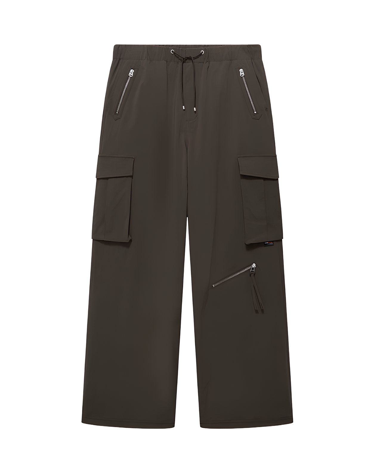 Multi-Zip Wide Cargo Pants koku0154