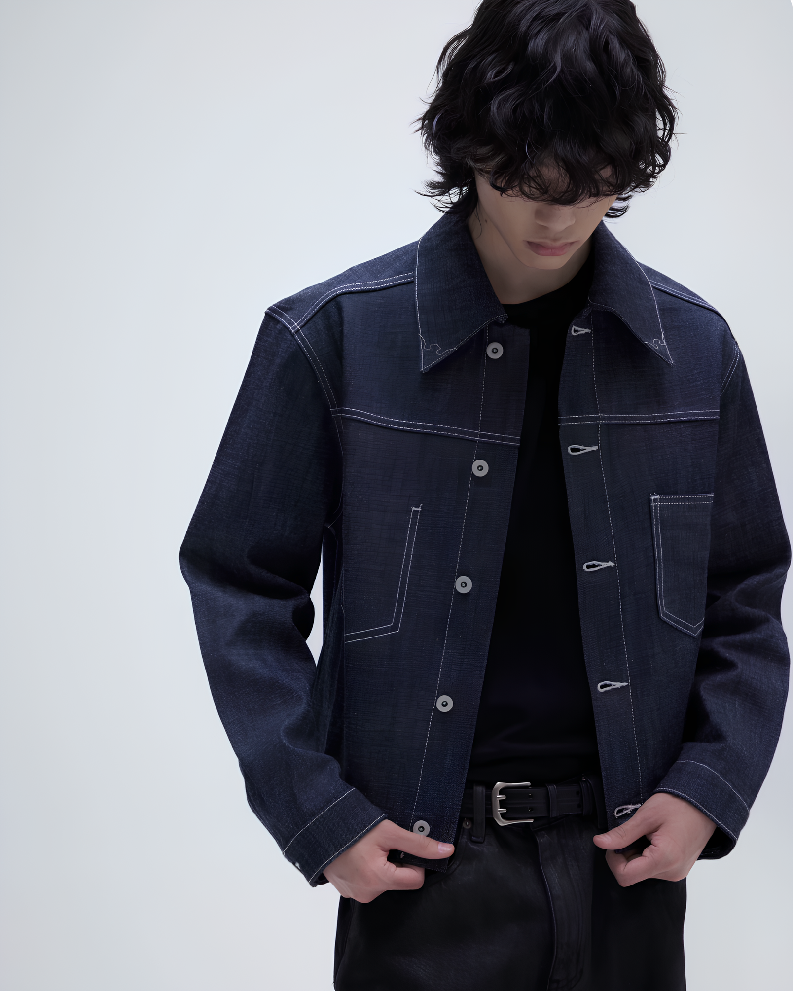 13.5oz Dark Indigo Denim Jacket koku0160