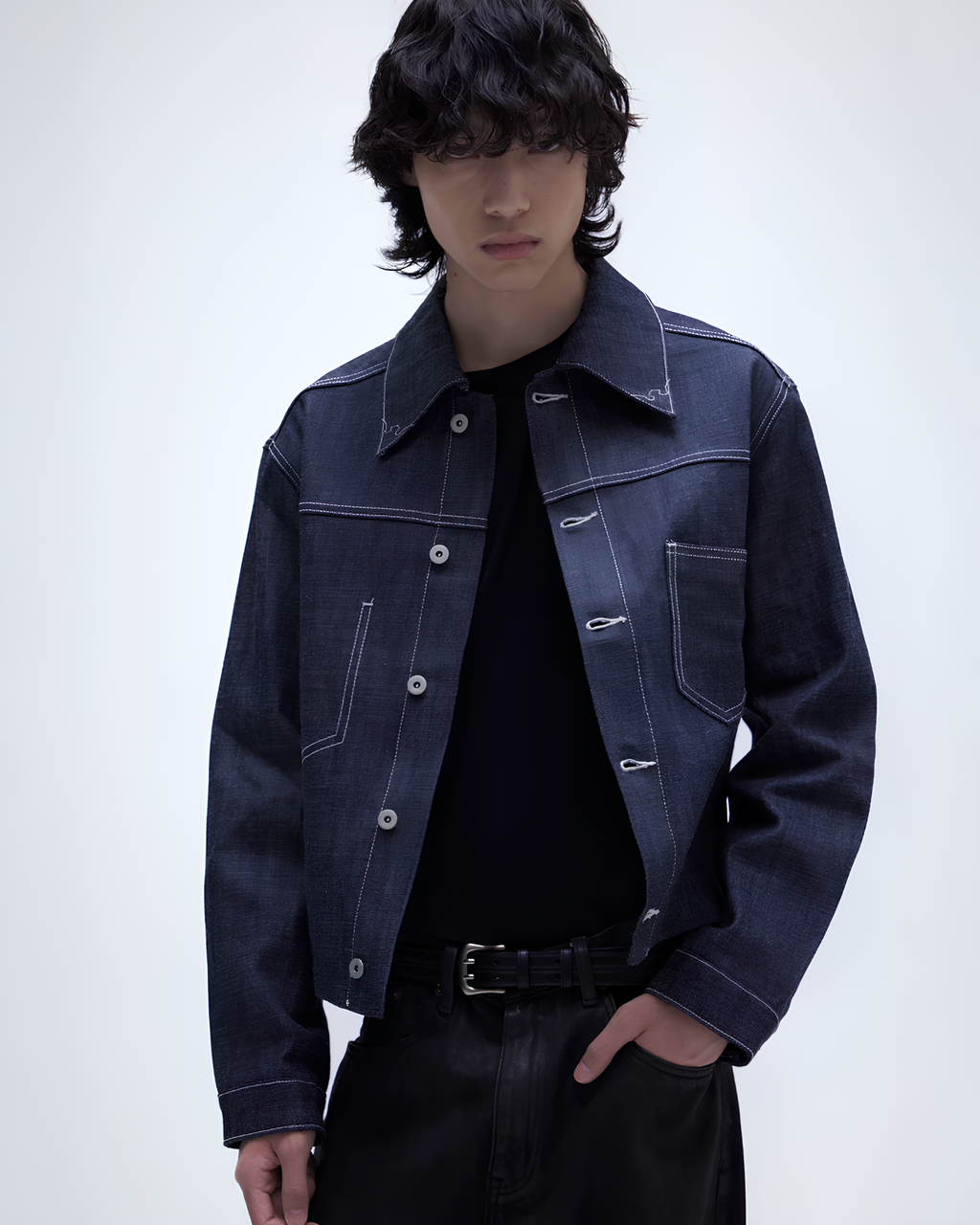 13.5oz Dark Indigo Denim Jacket koku0160