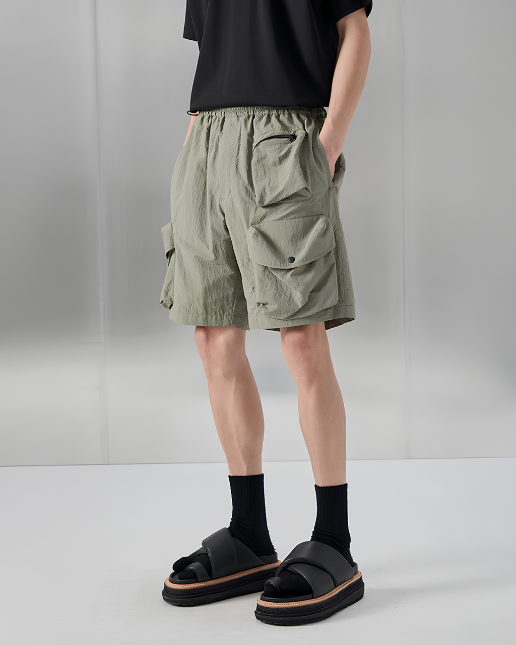 Tech Nylon Cargo Shorts koku0162
