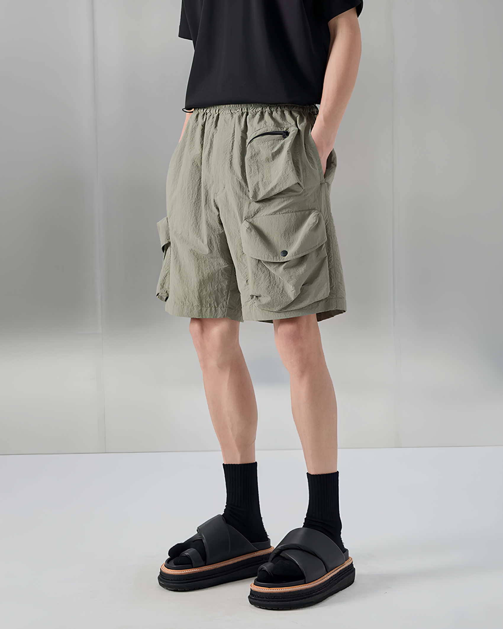 Tech Nylon Cargo Shorts koku0162