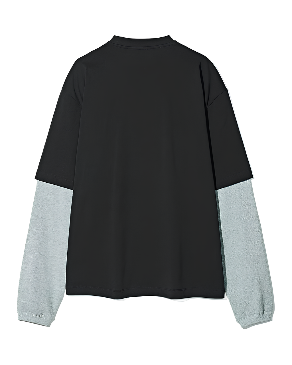 Layered Stripe Sleeve T-Shirt koku0163