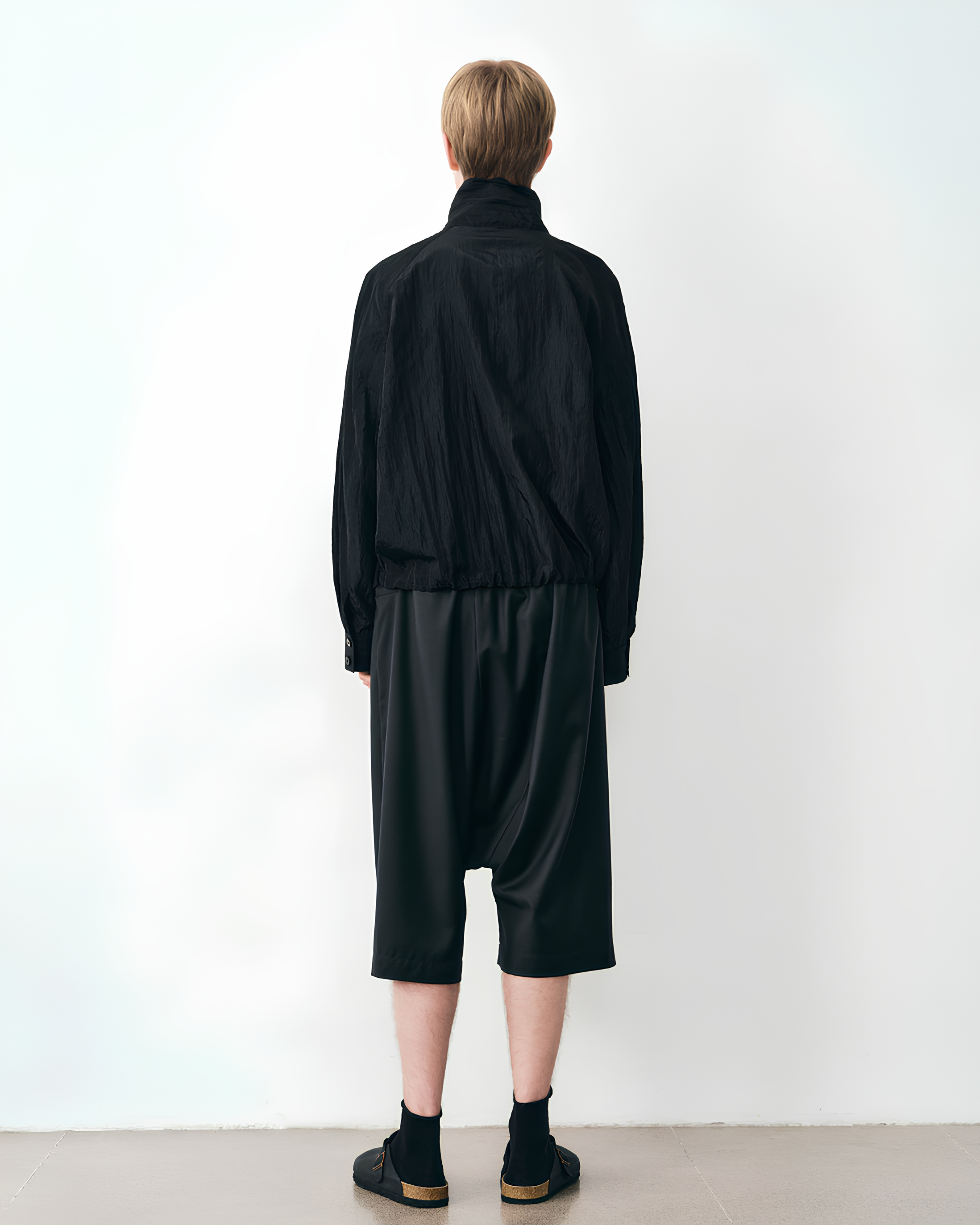 Stand Collar Zip Short Blouson koku0176