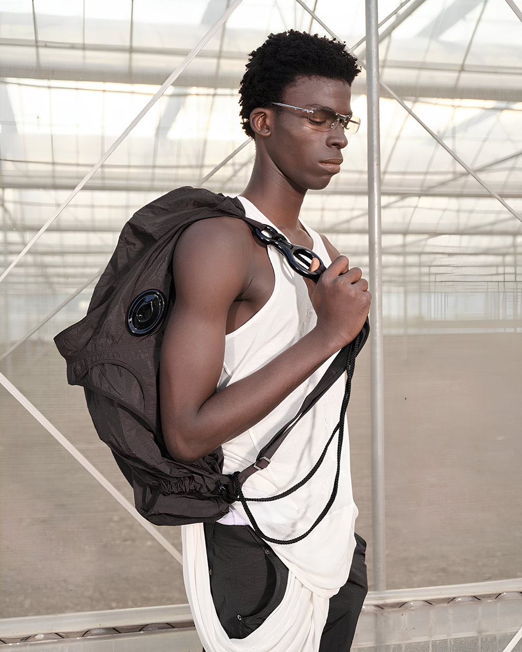 Drawcord Gather Shoulder Bag koku0177