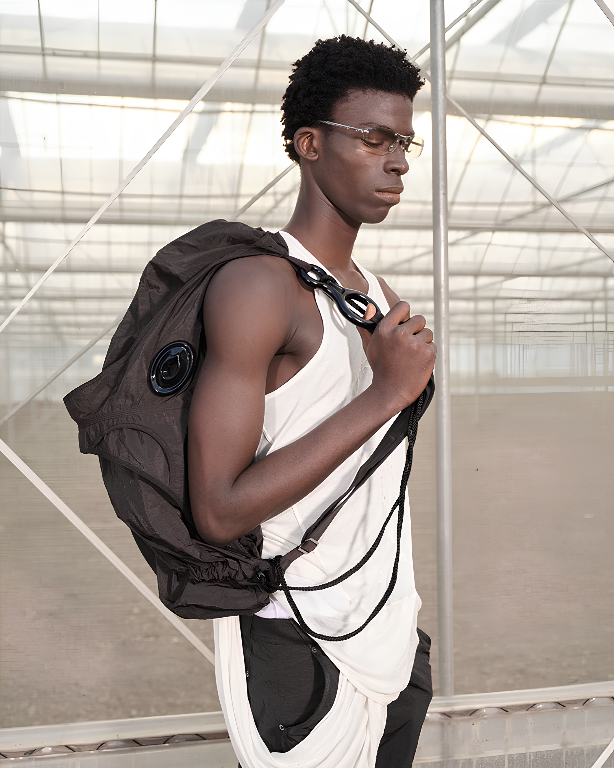 Drawcord Gather Shoulder Bag koku0177