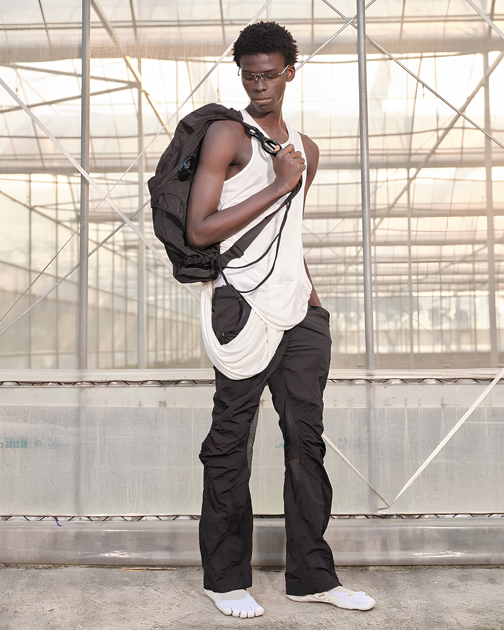 Drawcord Gather Shoulder Bag koku0177