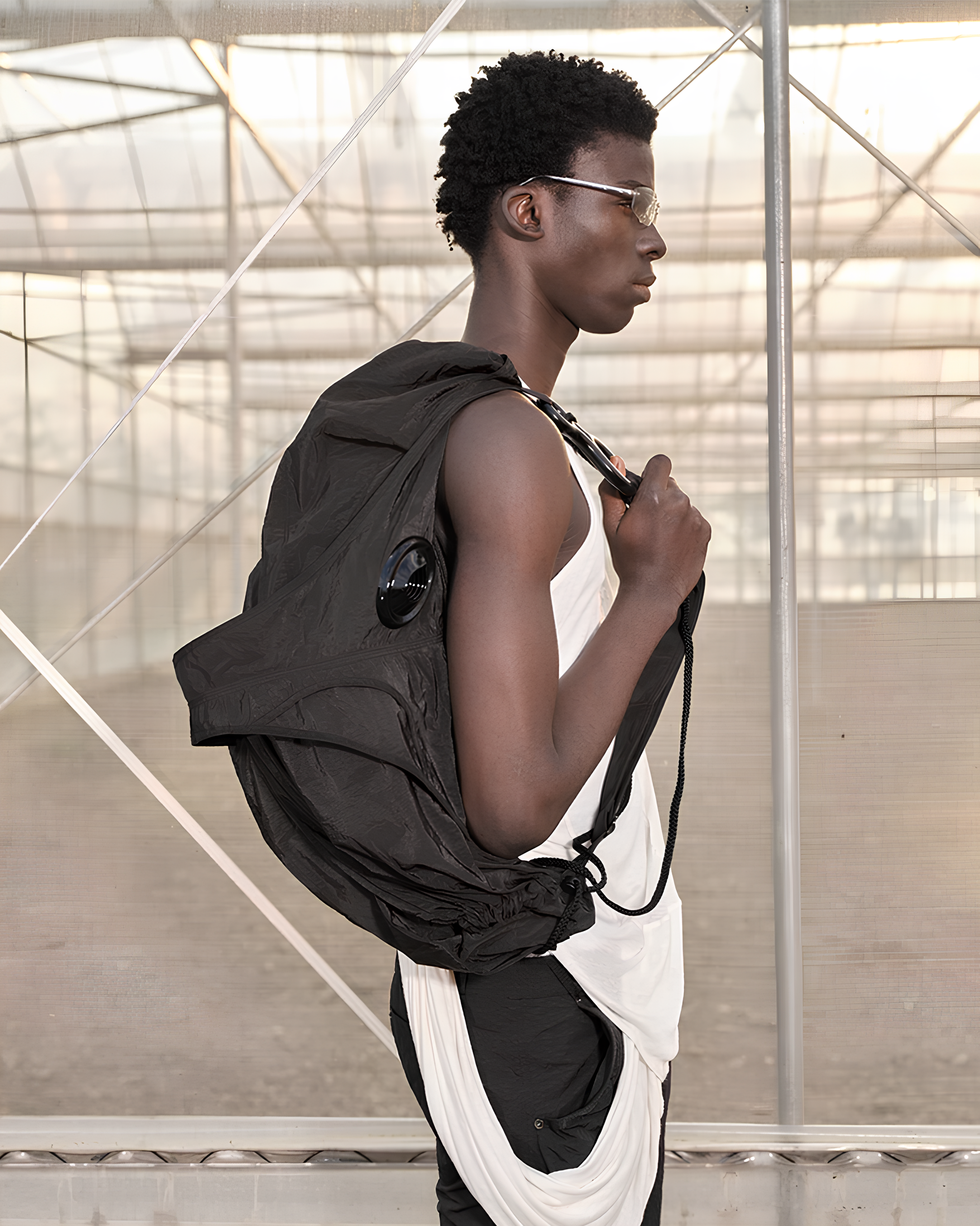 Drawcord Gather Shoulder Bag koku0177