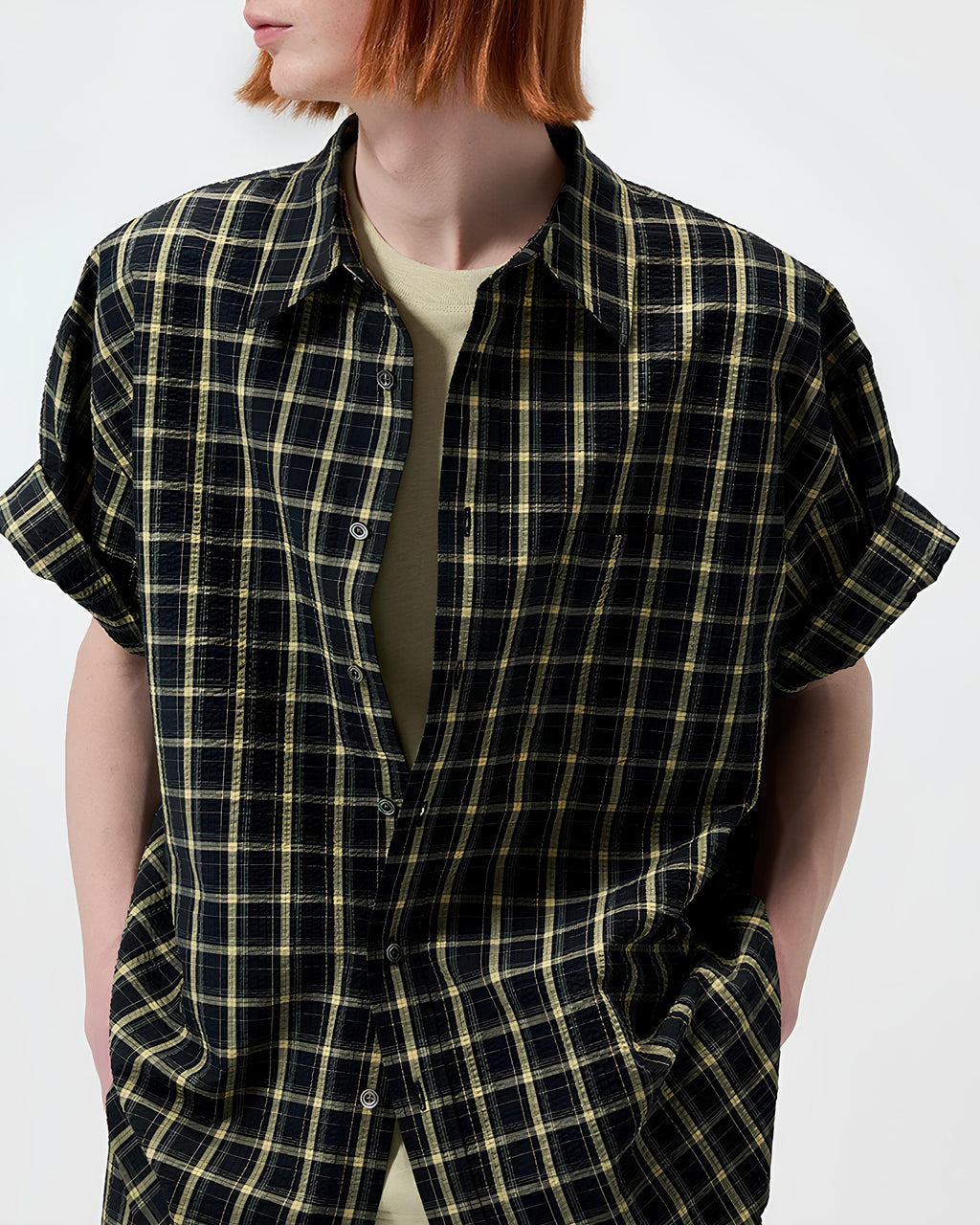 Classic Check Short Sleeve Shirt koku0195