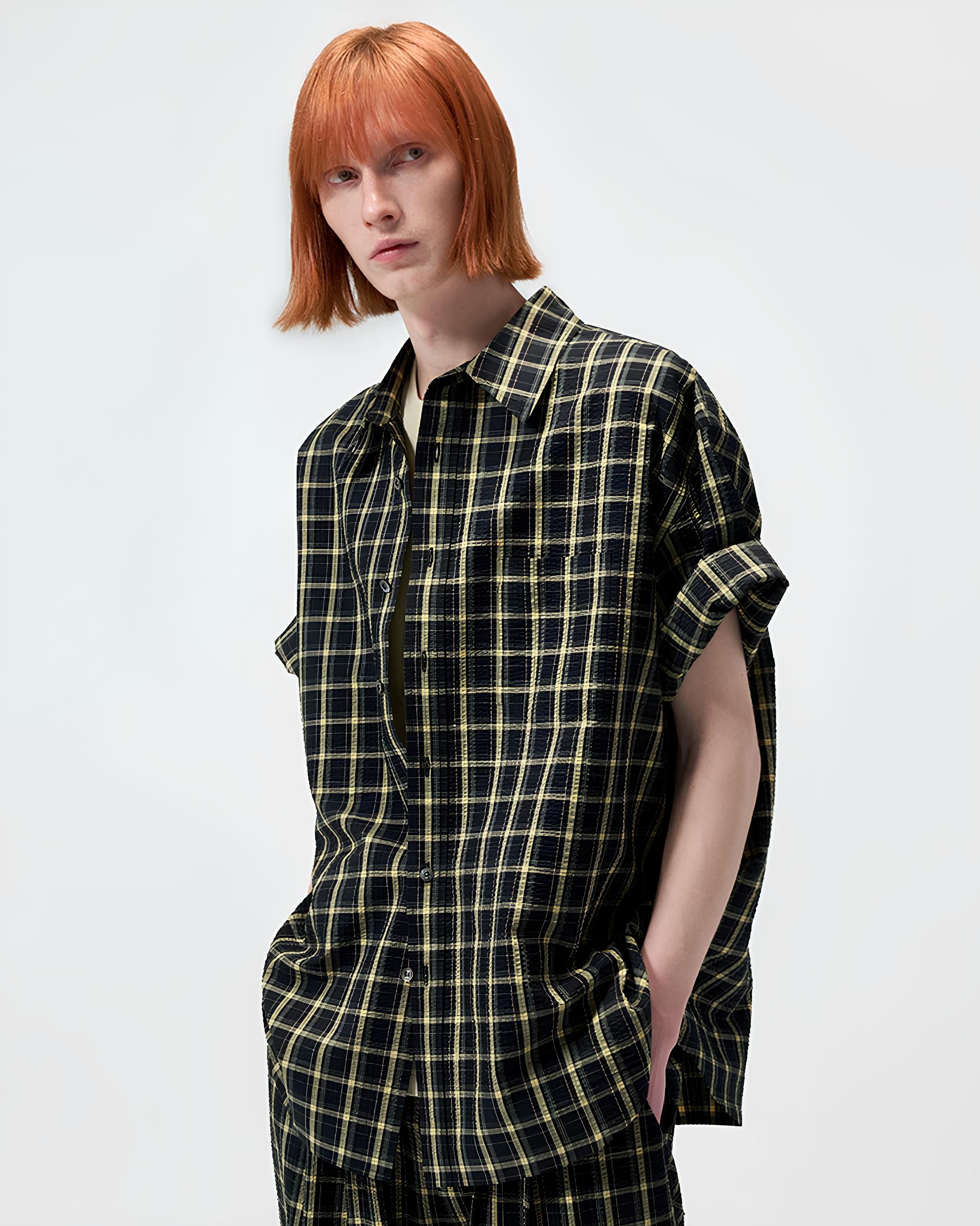 Classic Check Short Sleeve Shirt koku0195