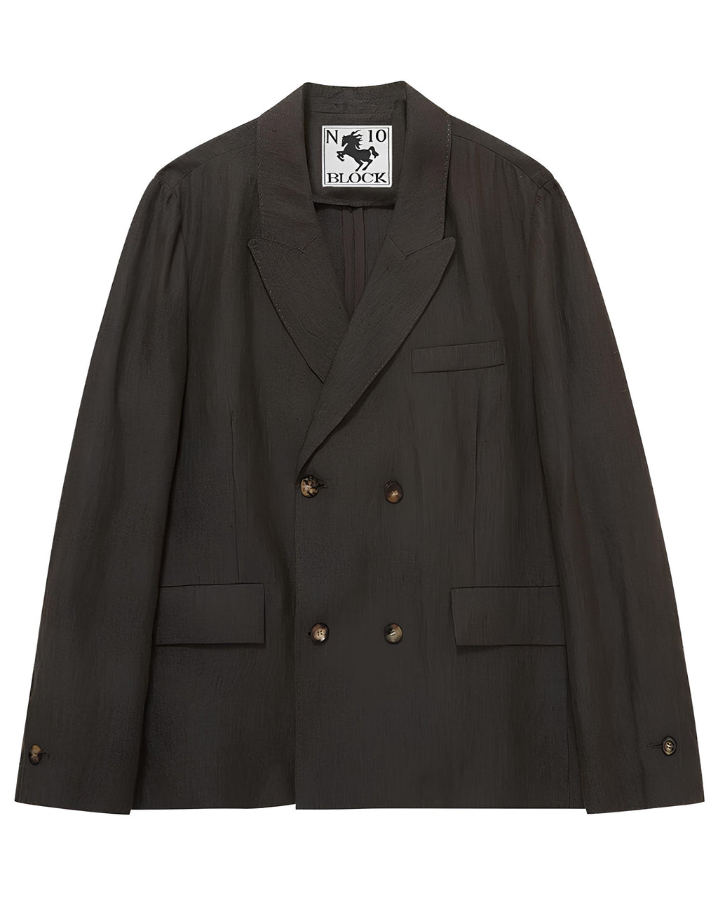 Linen Double-Breasted Jacket koku0196
