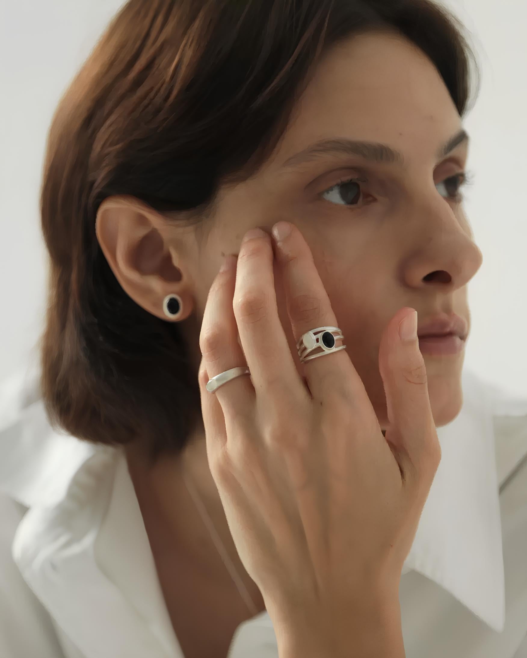 Dual Stone Open Ring koku0199