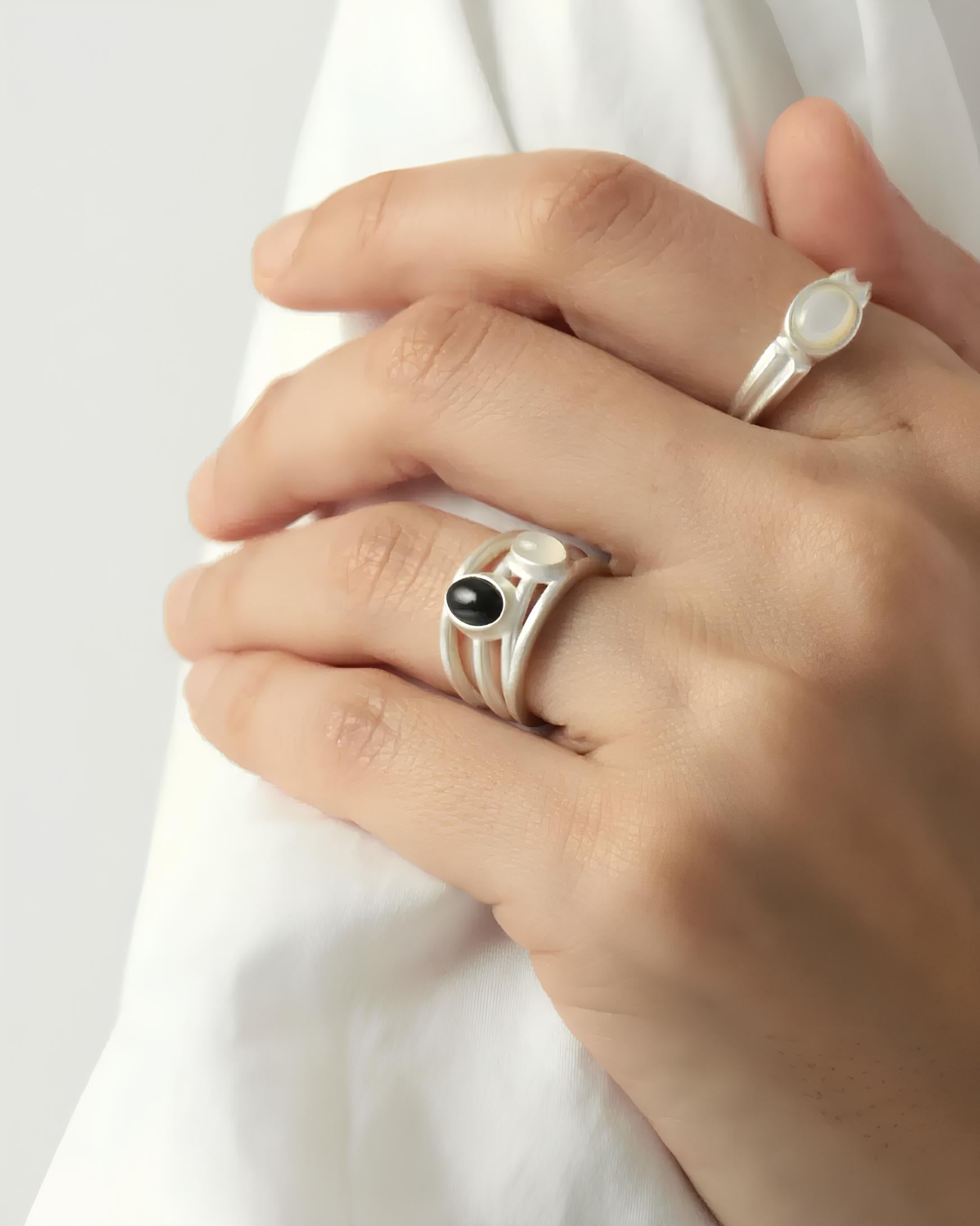 Dual Stone Open Ring koku0199