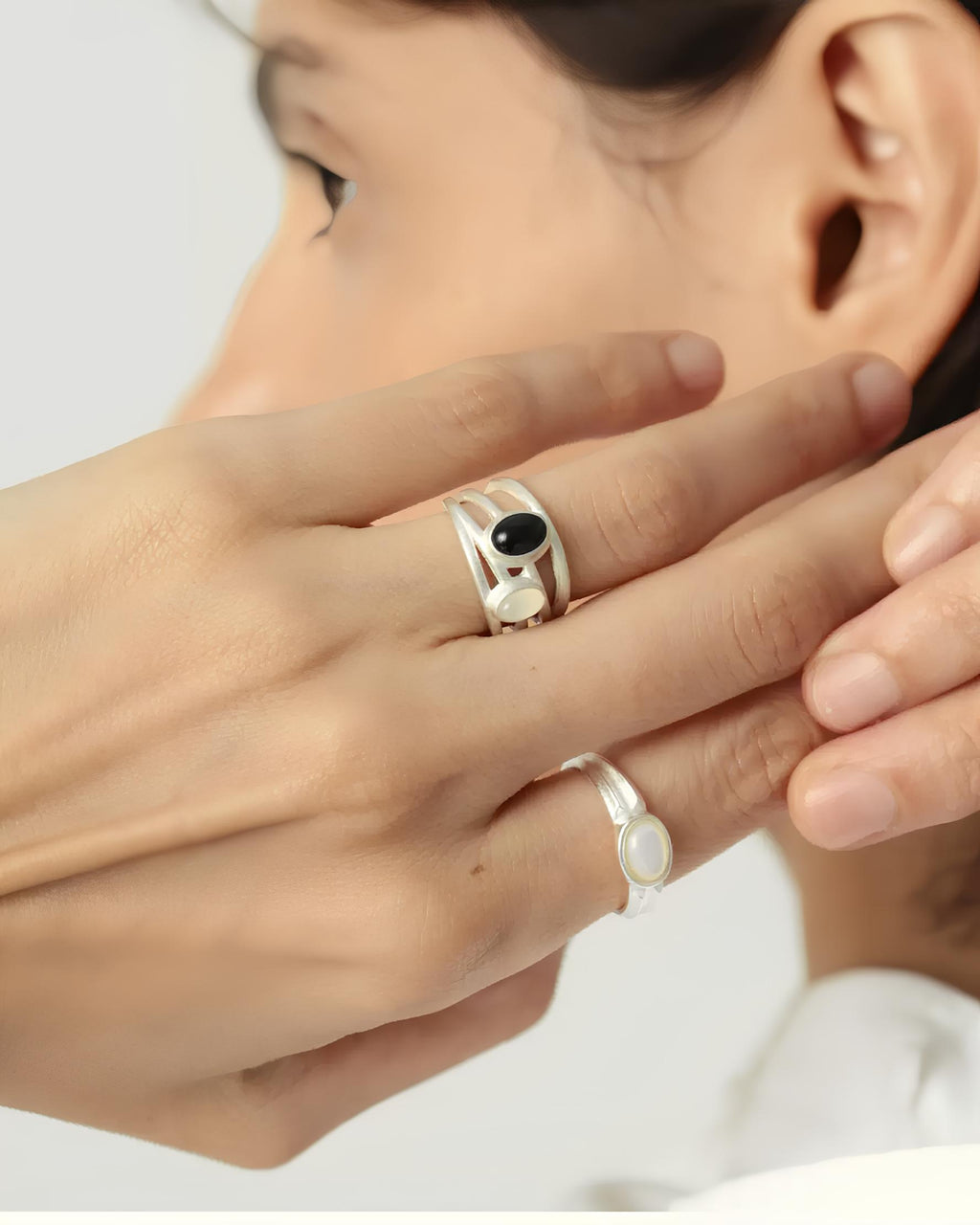 Dual Stone Open Ring koku0199