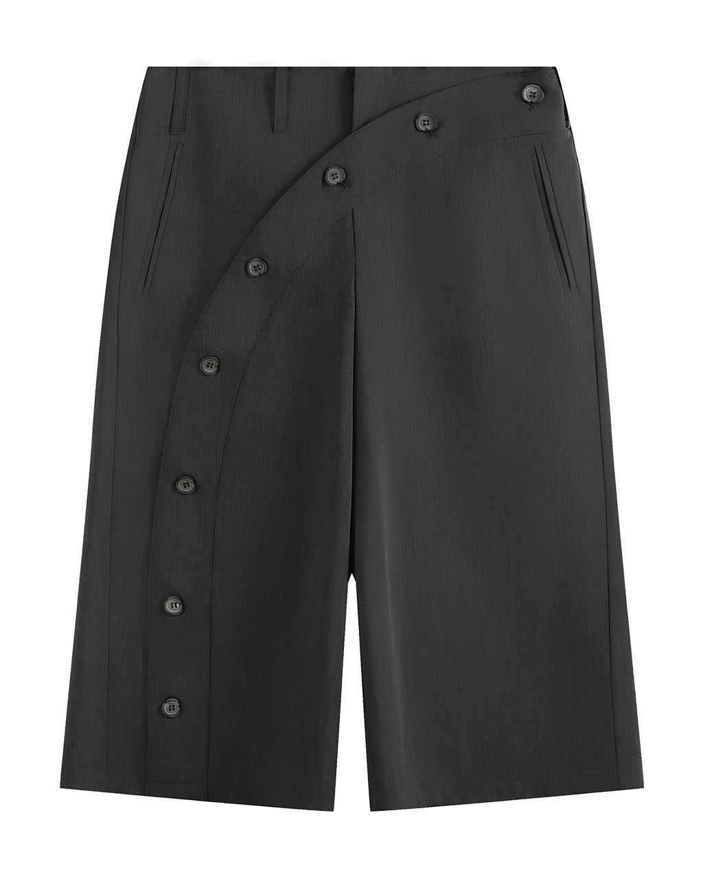 Asymmetric Wrap Shorts koku0201