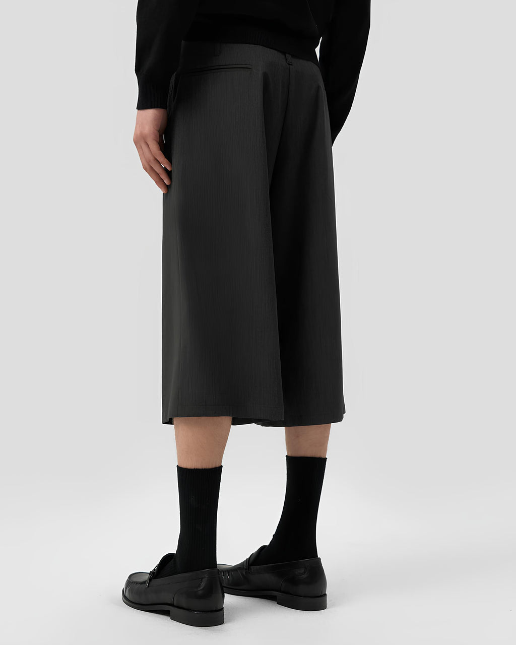 Asymmetric Wrap Shorts koku0201