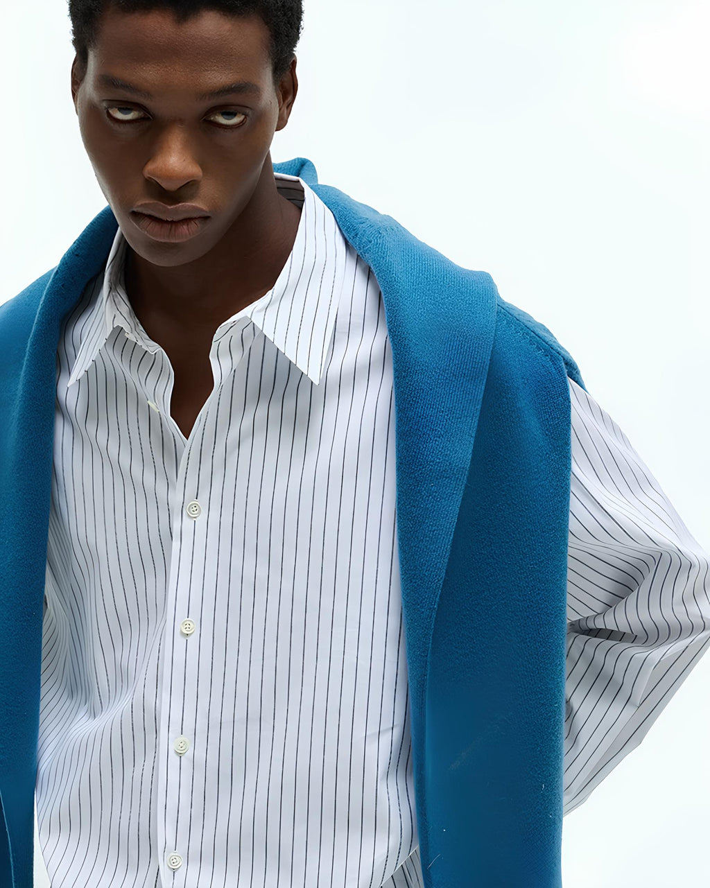 Pinstripe Relaxed Shirt koku0202