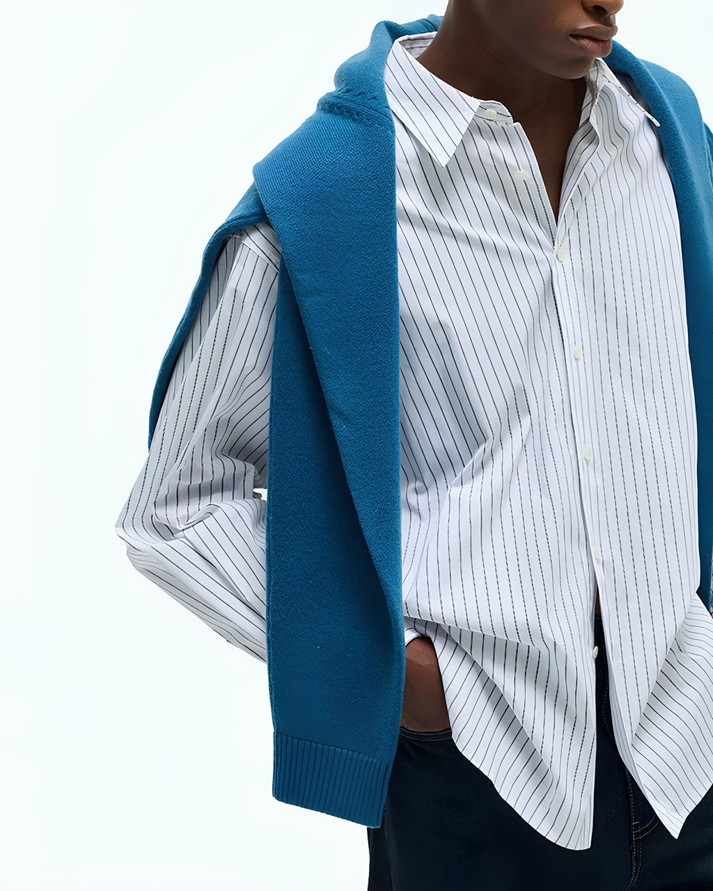 Pinstripe Relaxed Shirt koku0202