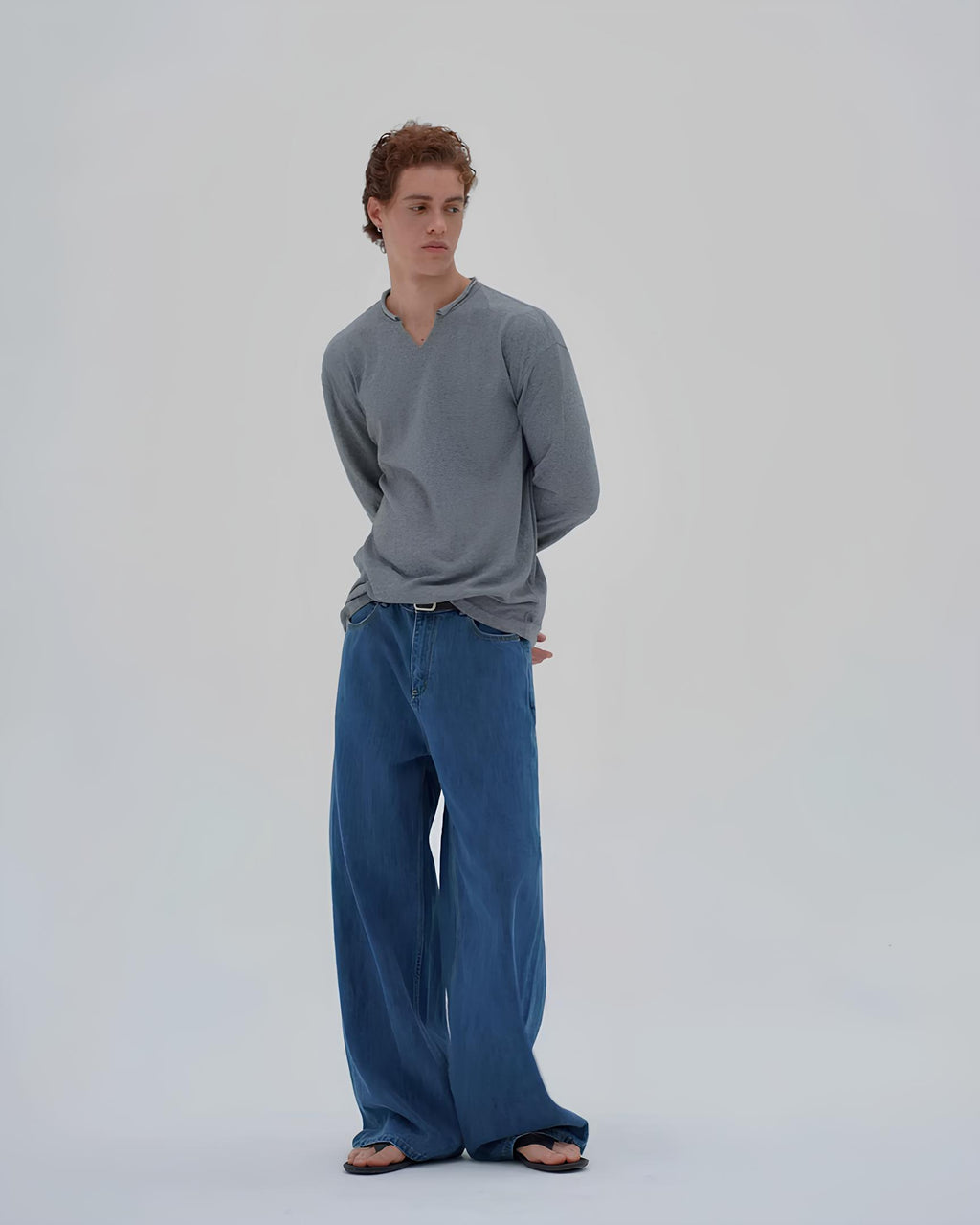 Loose Fit Straight Denim koku0203