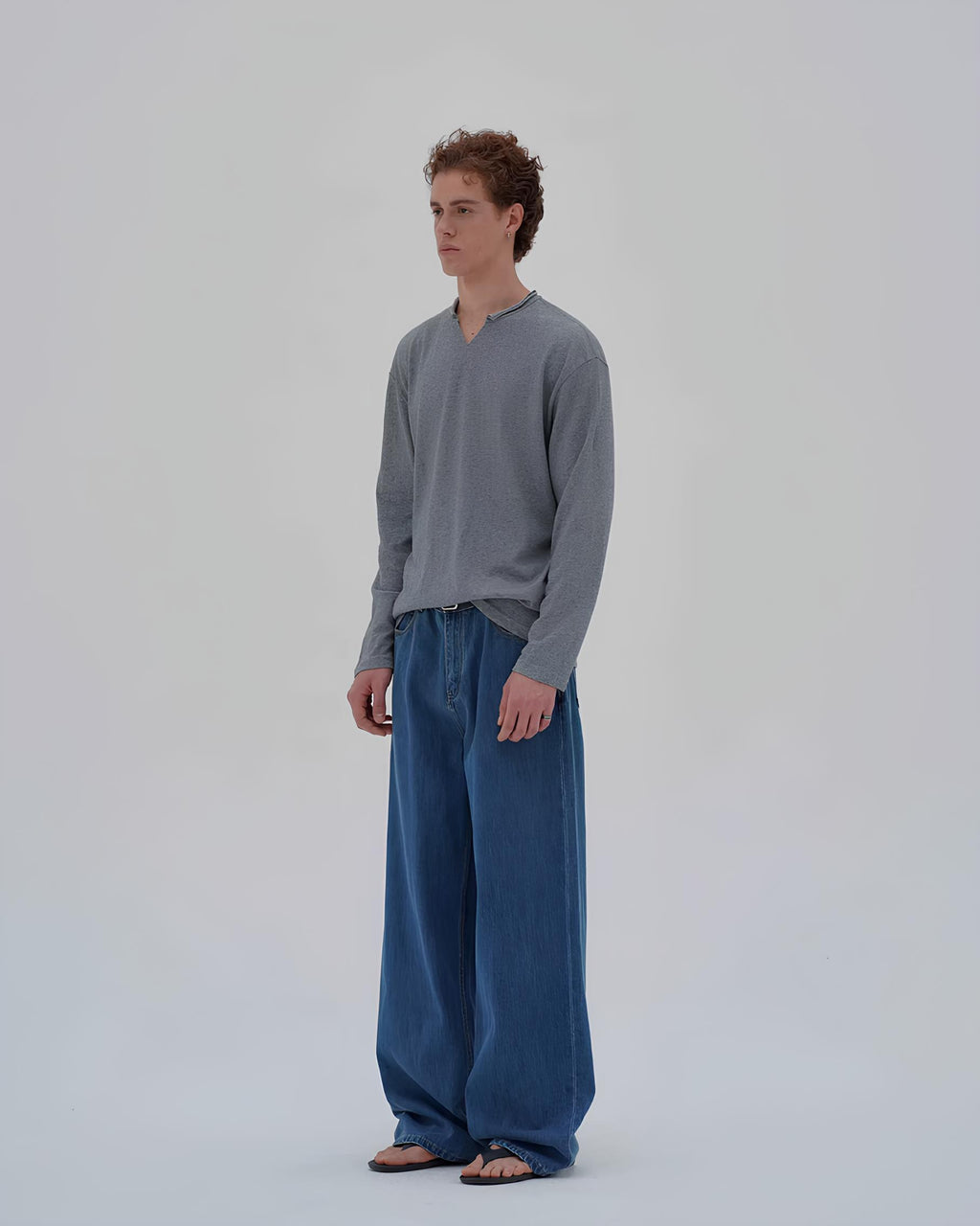 Loose Fit Straight Denim koku0203