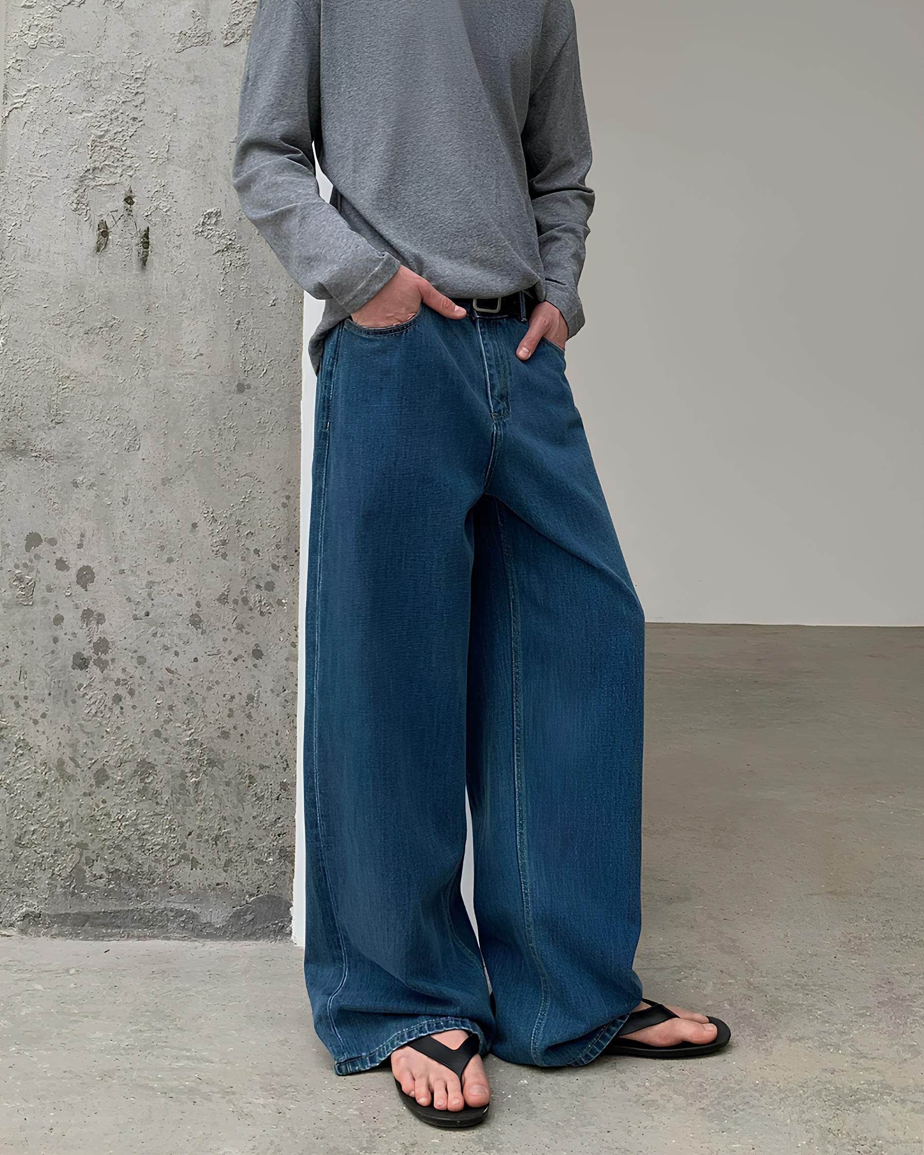 Loose Fit Straight Denim koku0203